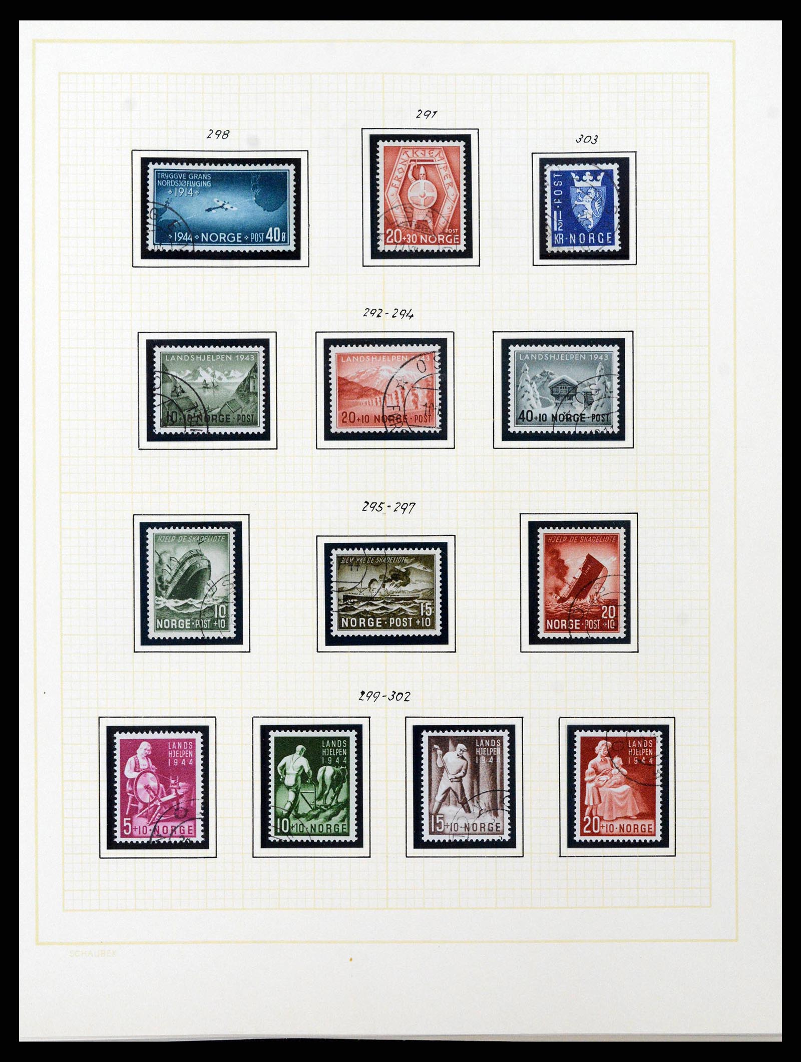 38838 0028 - Stamp collection 38838 Norway 1855-1970.