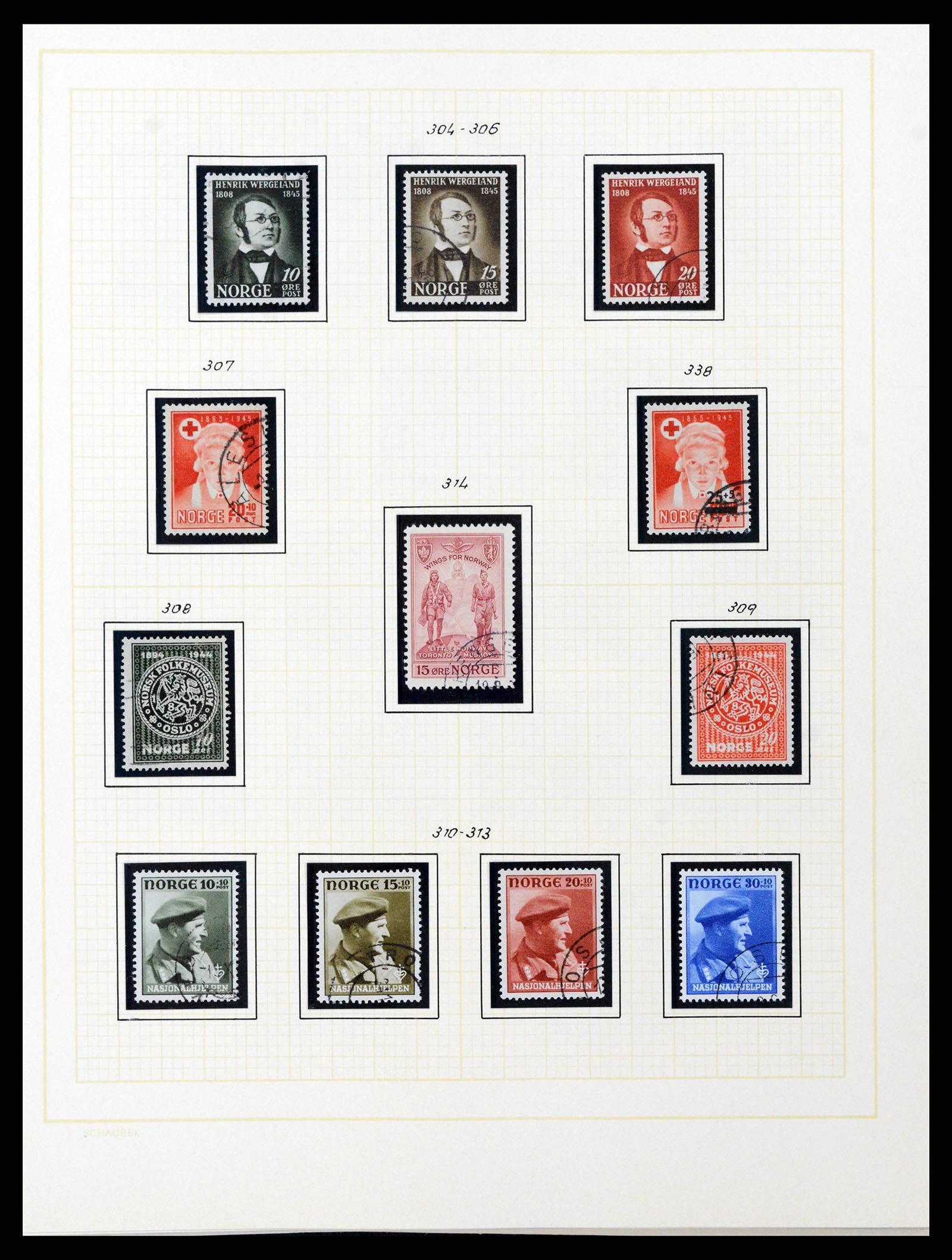 38838 0029 - Stamp collection 38838 Norway 1855-1970.
