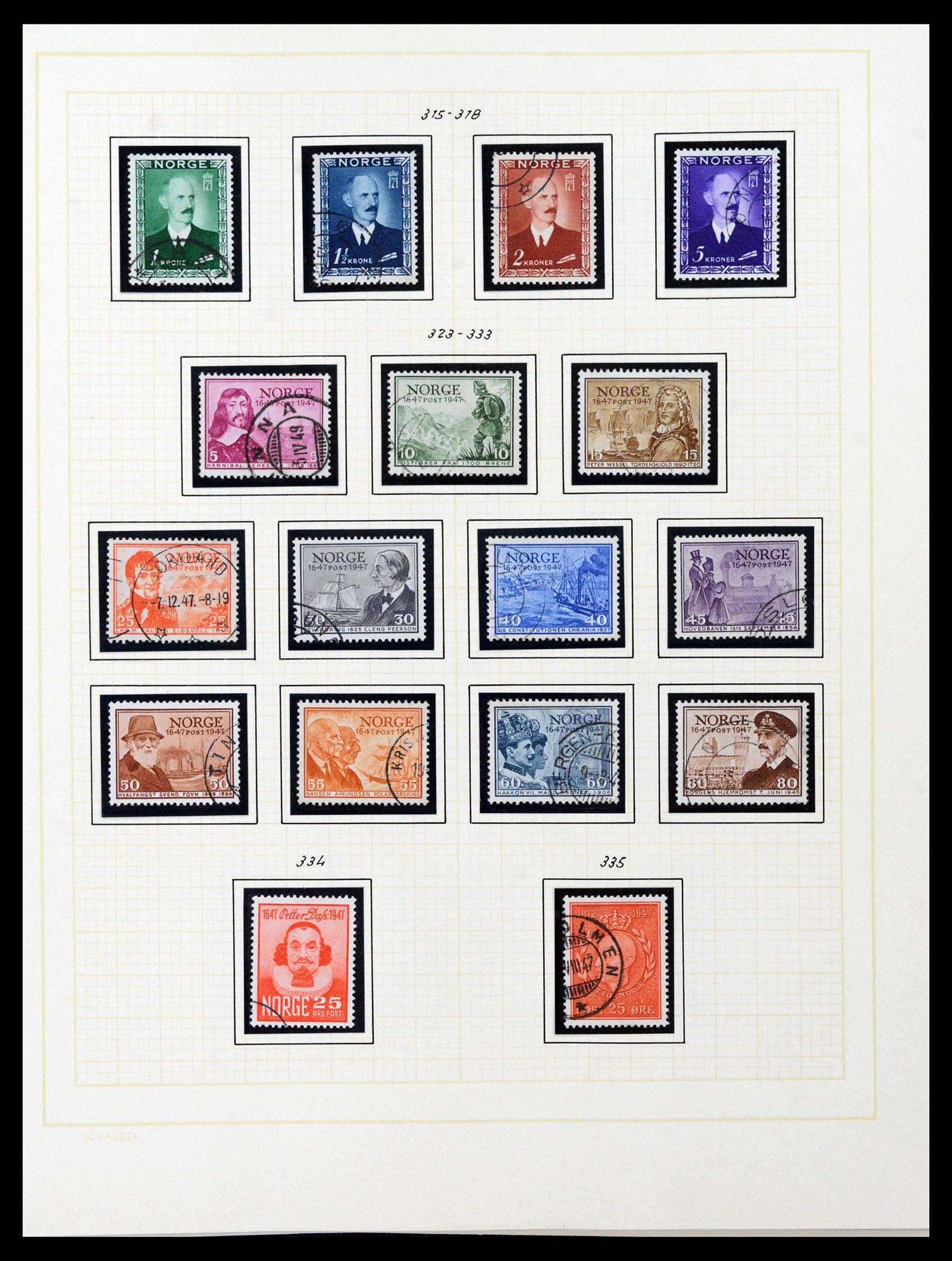 38838 0030 - Stamp collection 38838 Norway 1855-1970.