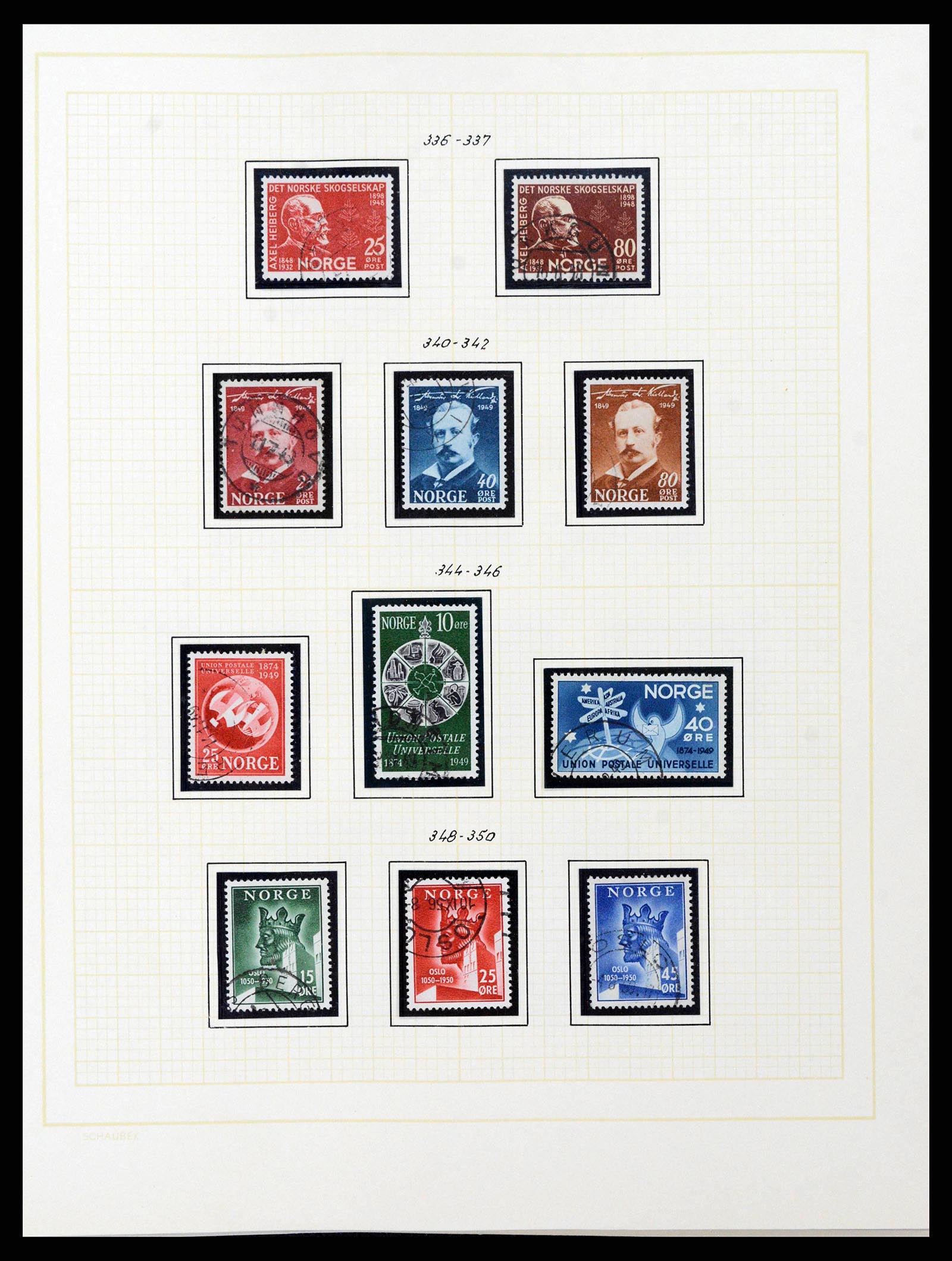 38838 0031 - Stamp collection 38838 Norway 1855-1970.
