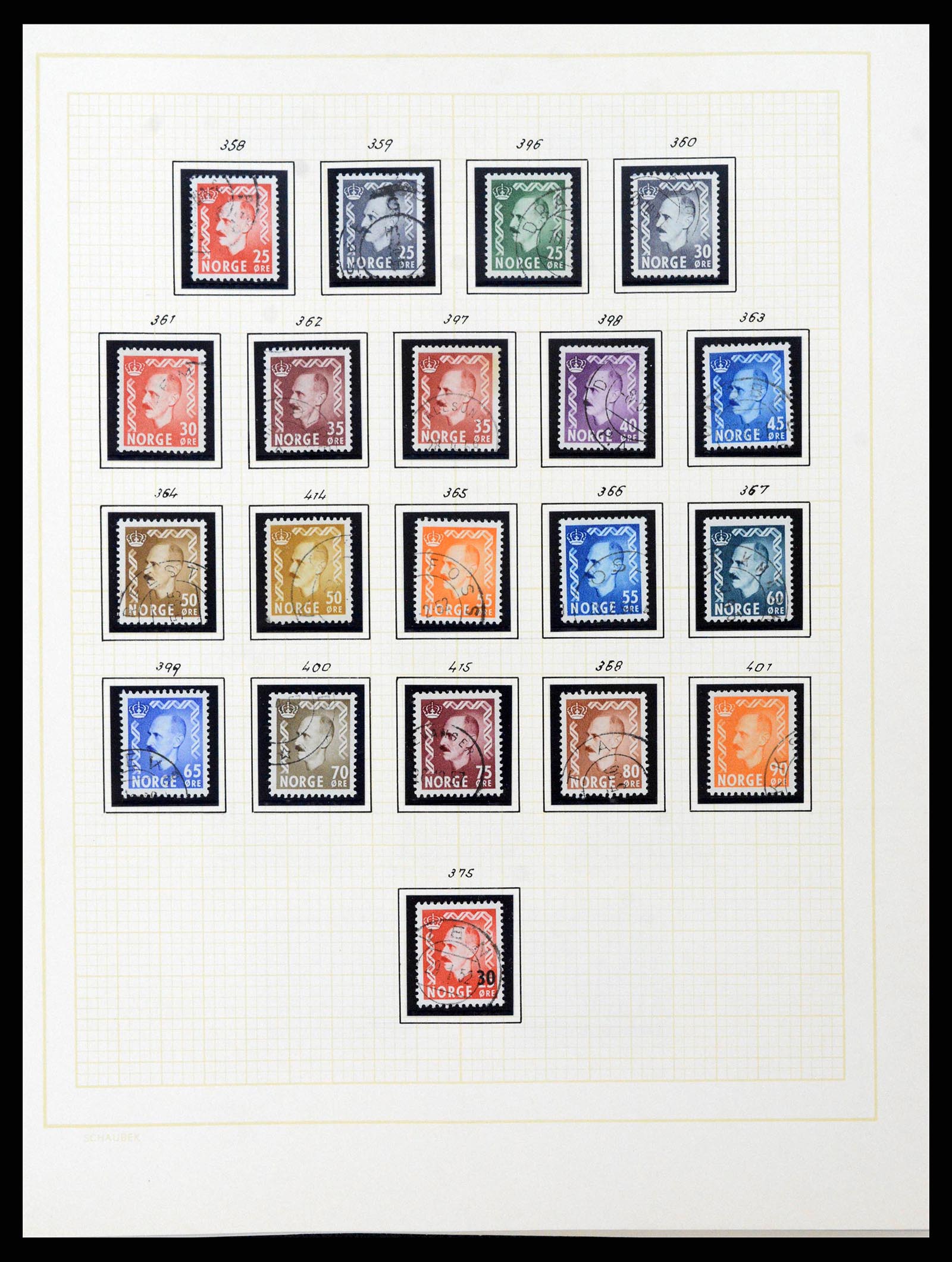 38838 0033 - Stamp collection 38838 Norway 1855-1970.