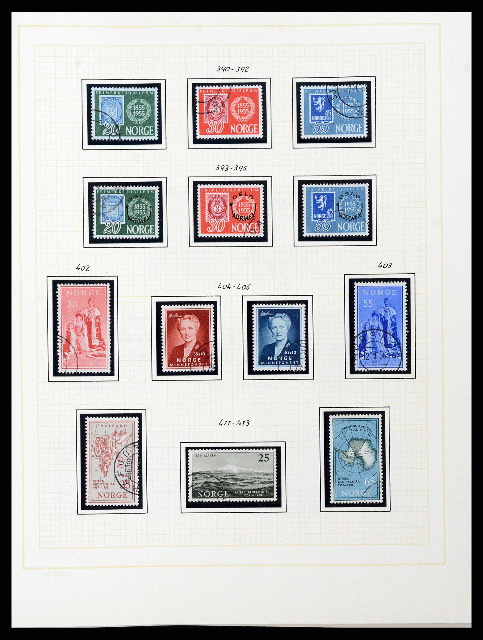 38838 0035 - Stamp collection 38838 Norway 1855-1970.