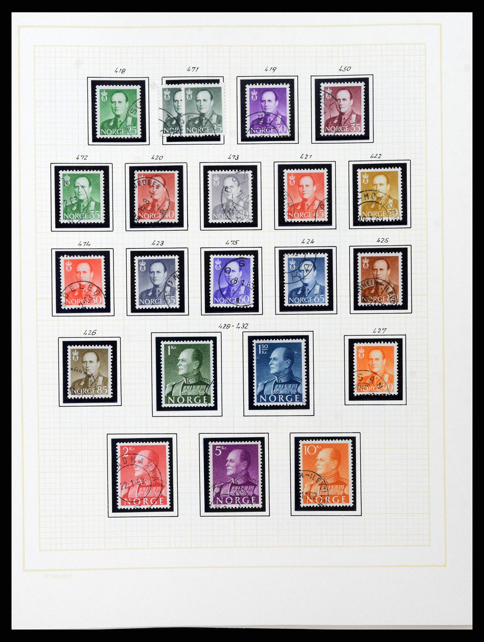 38838 0037 - Stamp collection 38838 Norway 1855-1970.