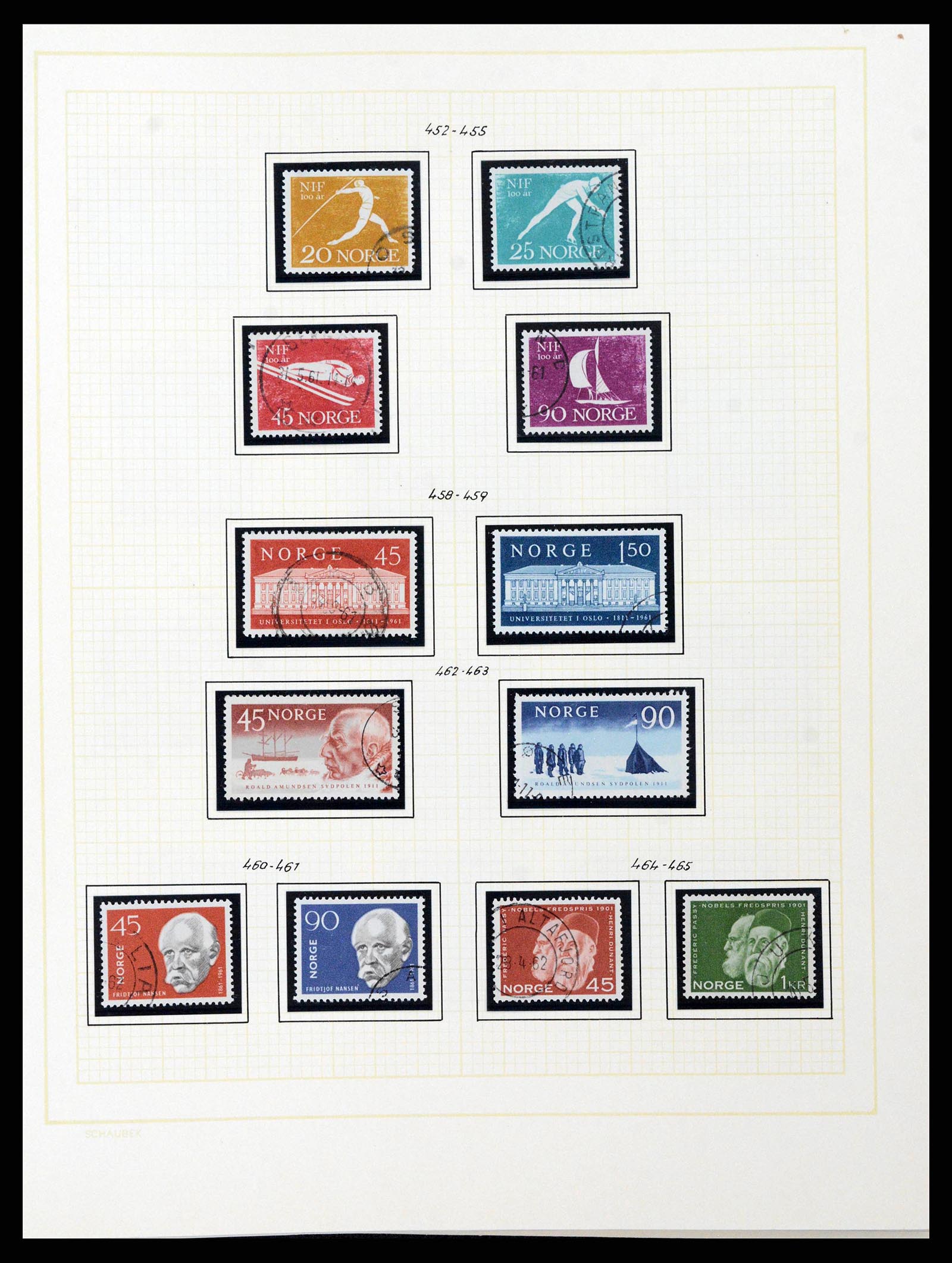 38838 0039 - Stamp collection 38838 Norway 1855-1970.