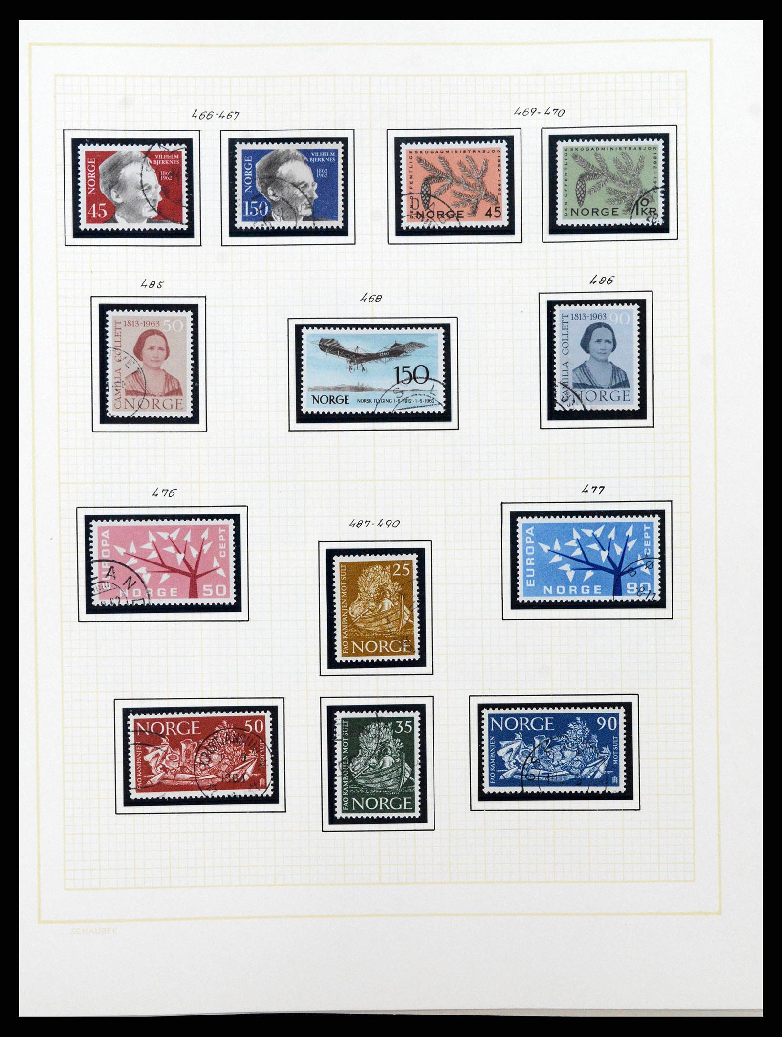 38838 0040 - Stamp collection 38838 Norway 1855-1970.