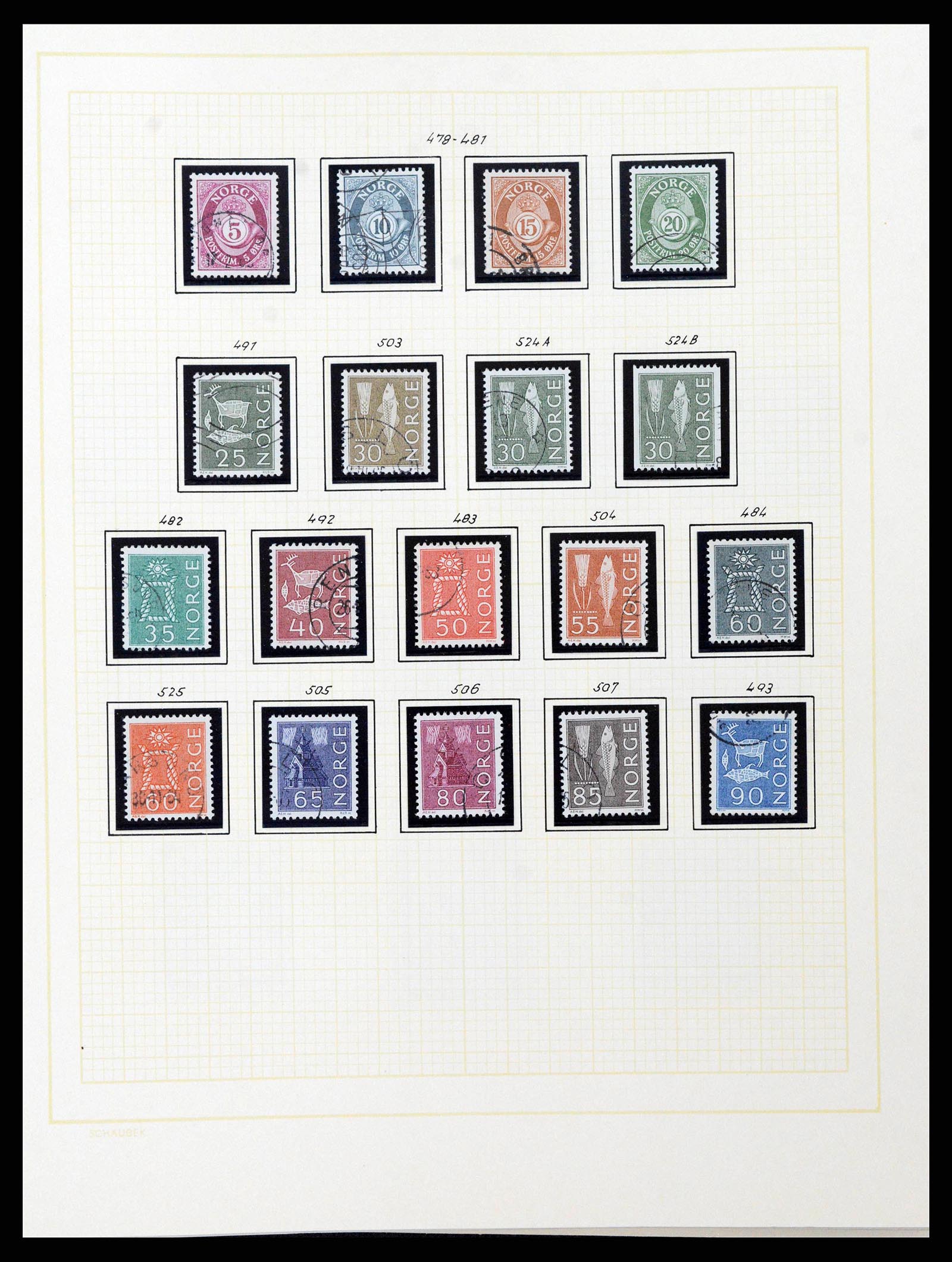 38838 0041 - Stamp collection 38838 Norway 1855-1970.