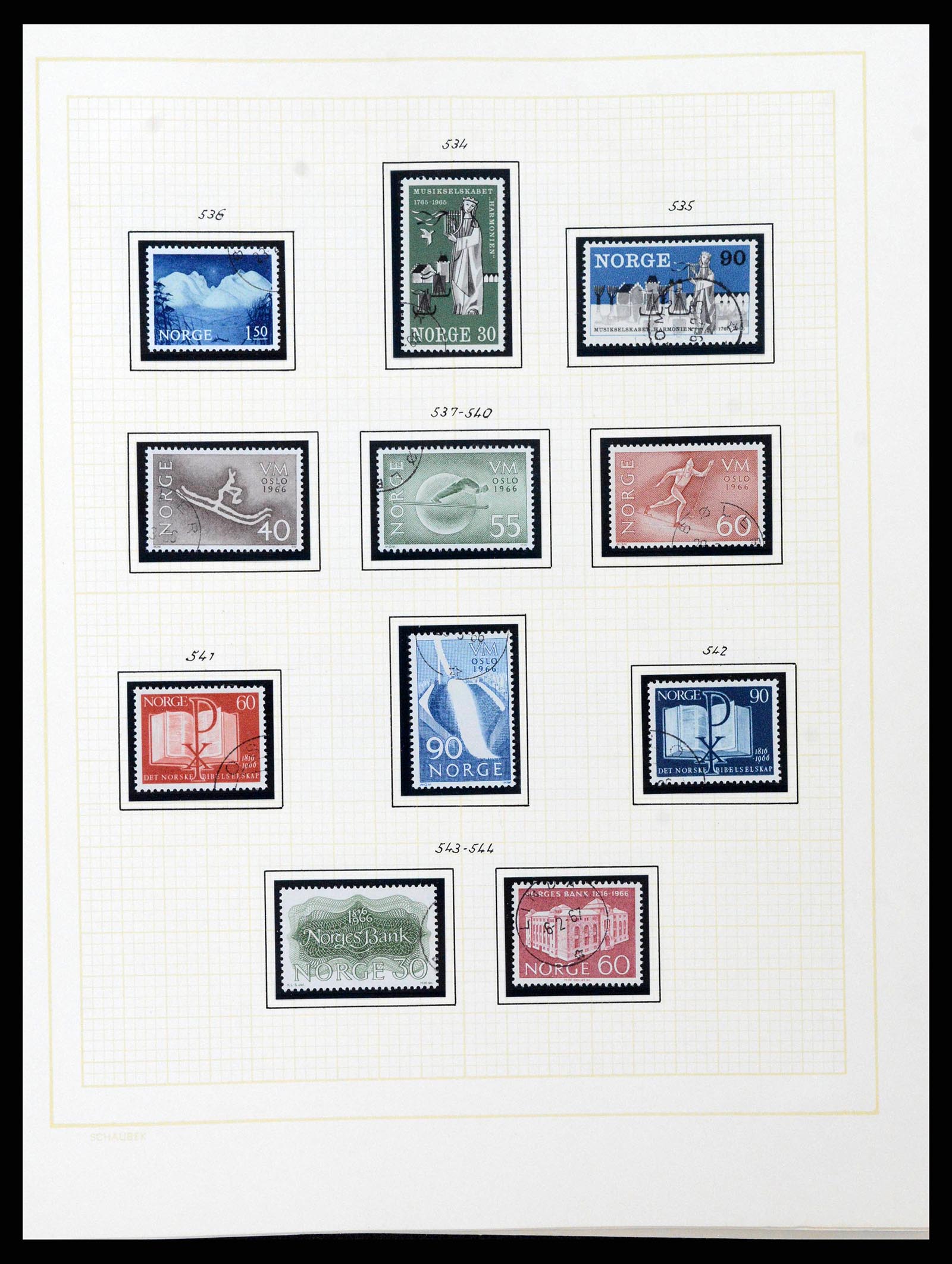 38838 0046 - Stamp collection 38838 Norway 1855-1970.