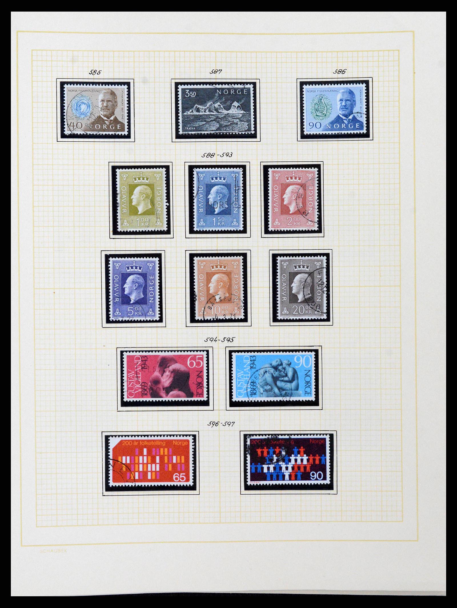 38838 0053 - Stamp collection 38838 Norway 1855-1970.