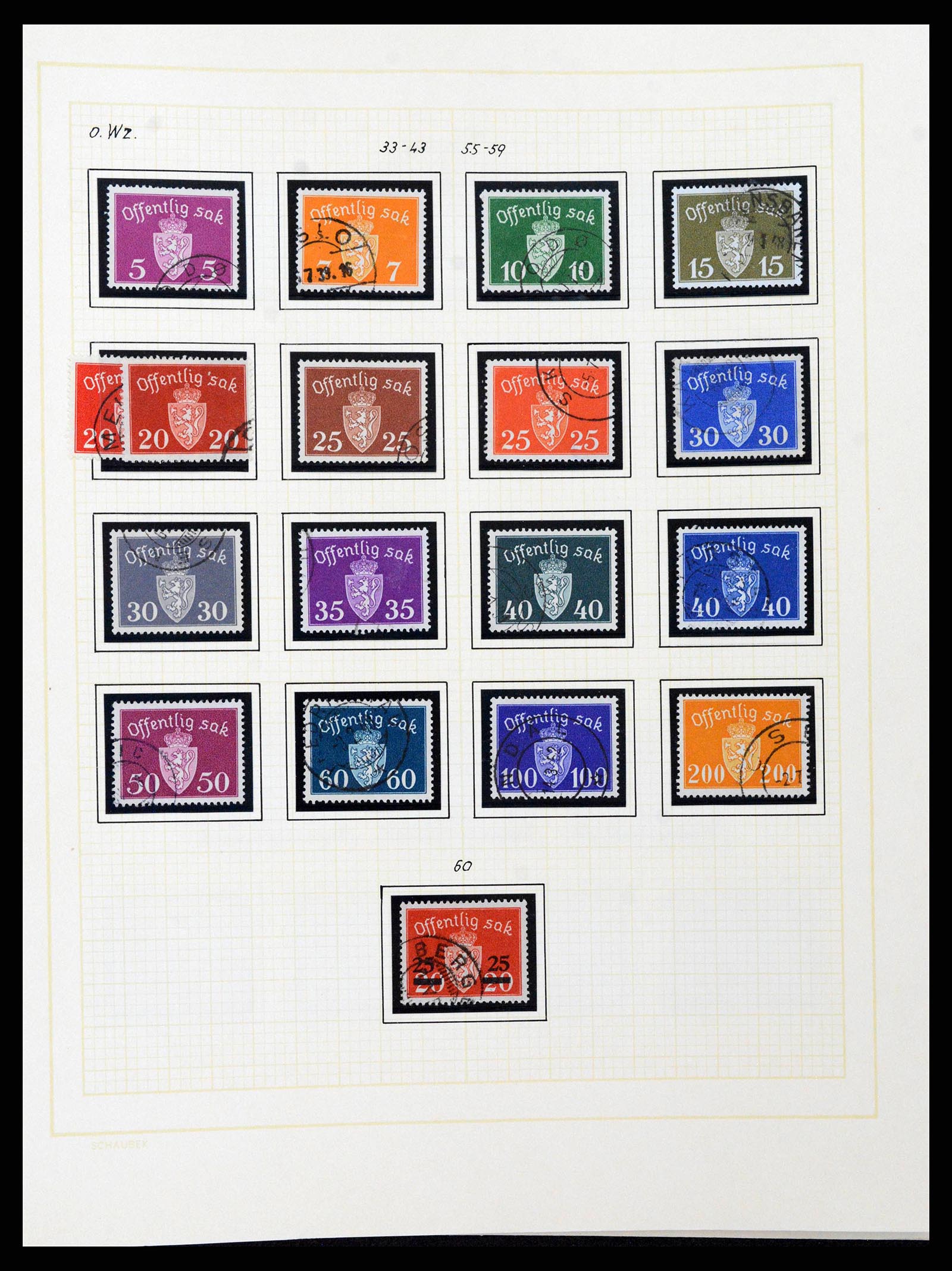 38838 0060 - Stamp collection 38838 Norway 1855-1970.