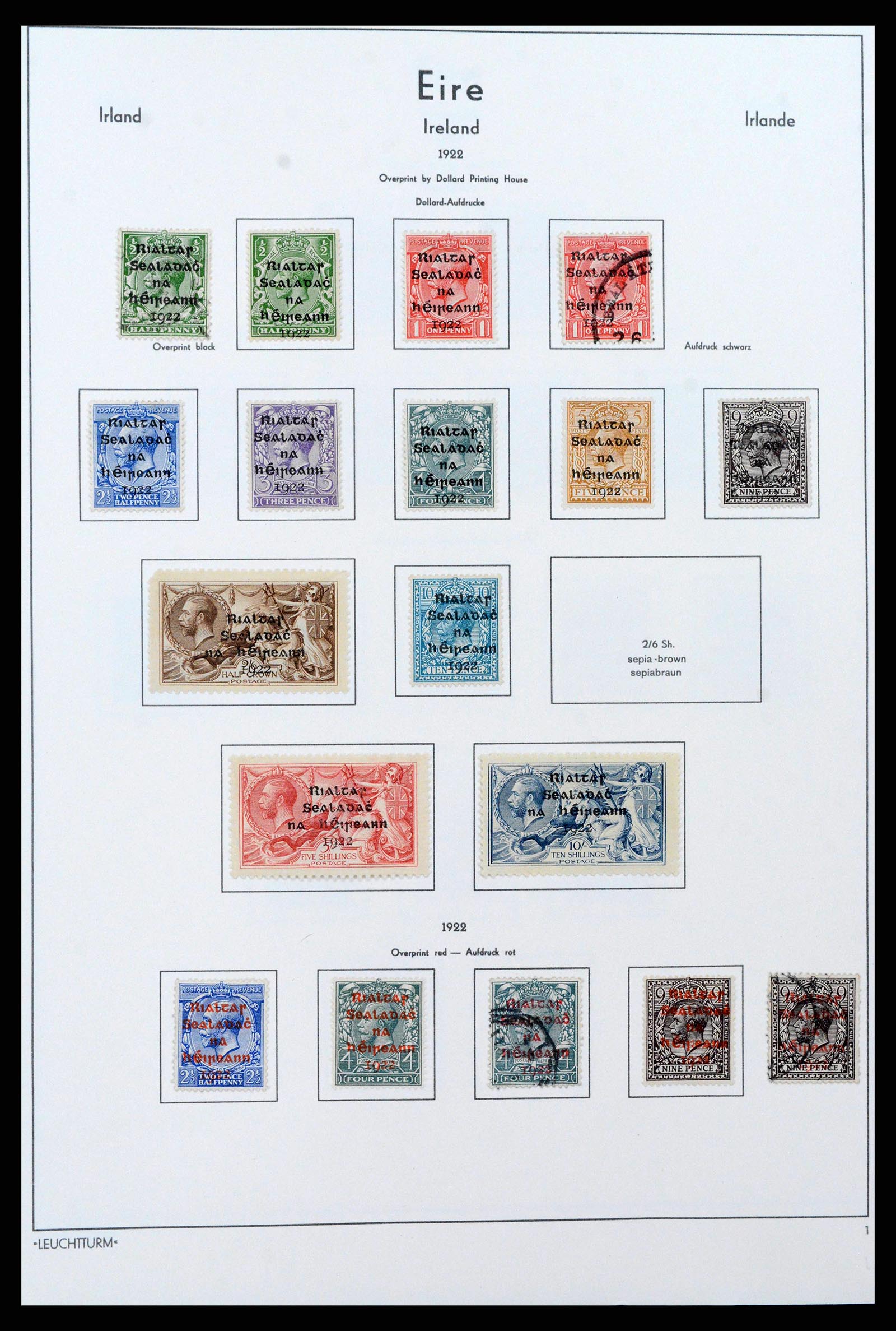 38839 0001 - Postzegelverzameling 38839 Ierland 1922-1978.