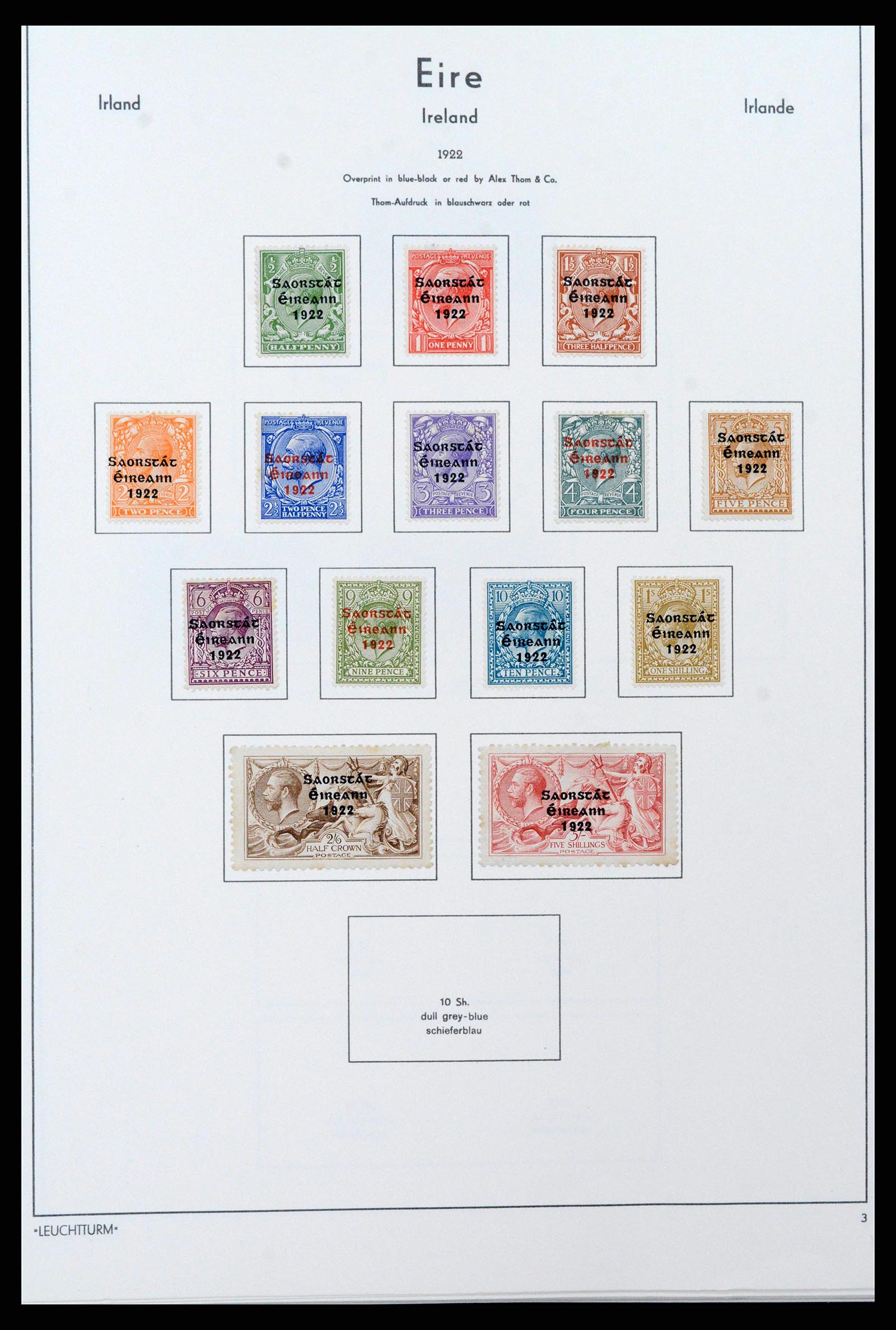 38839 0005 - Postzegelverzameling 38839 Ierland 1922-1978.