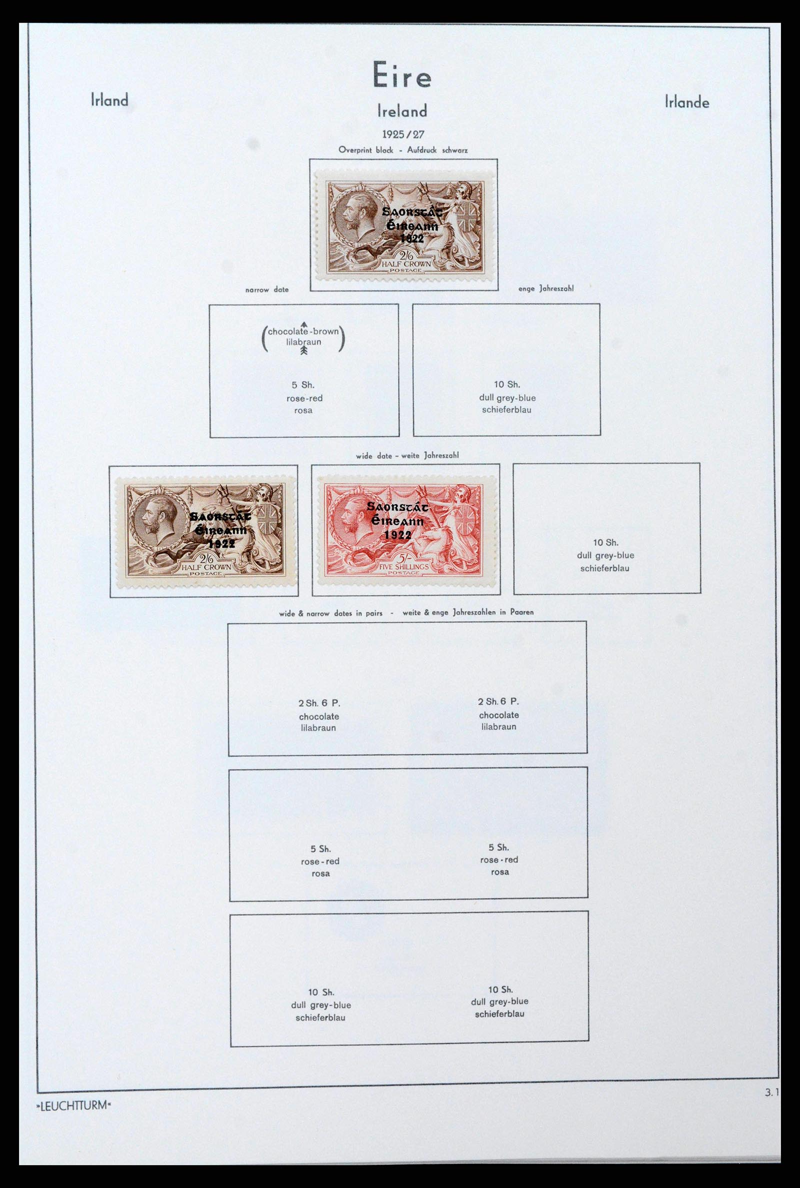 38839 0006 - Postzegelverzameling 38839 Ierland 1922-1978.