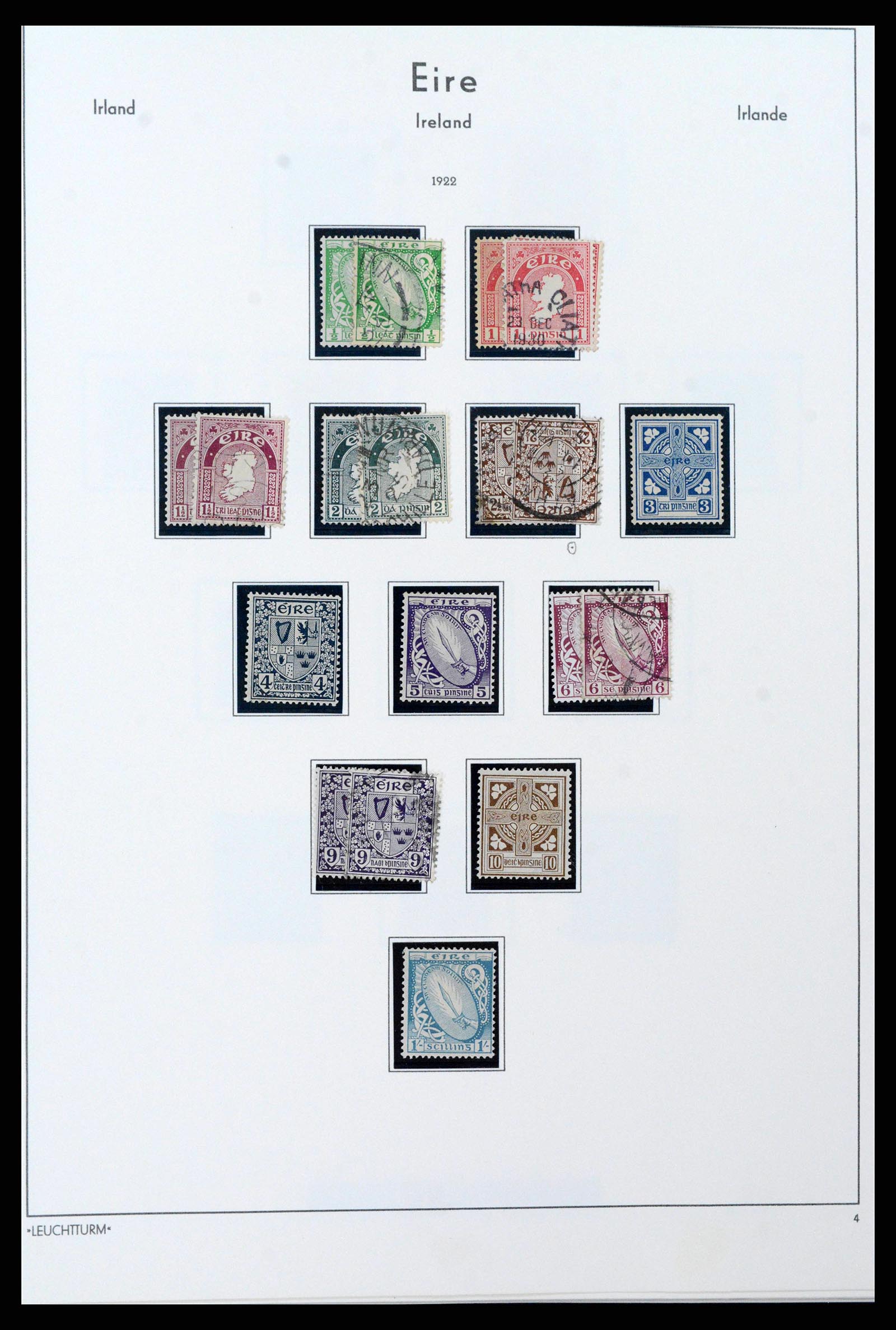 38839 0008 - Postzegelverzameling 38839 Ierland 1922-1978.
