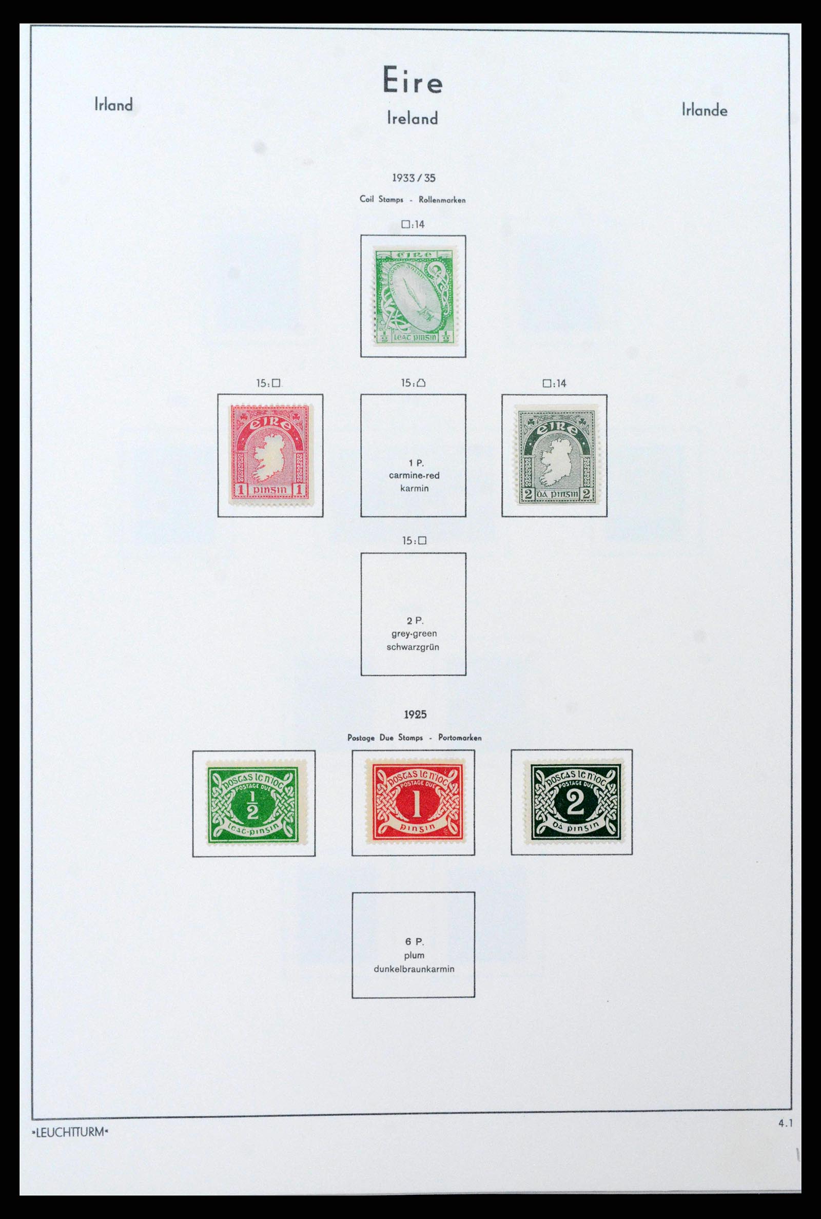 38839 0010 - Postzegelverzameling 38839 Ierland 1922-1978.