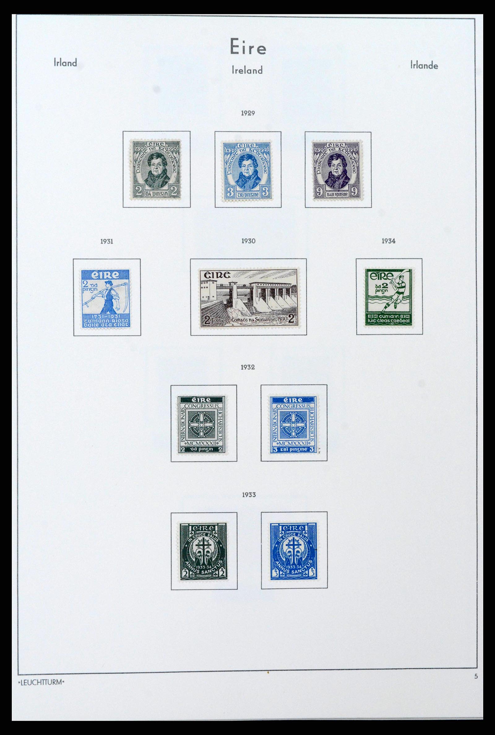 38839 0011 - Postzegelverzameling 38839 Ierland 1922-1978.