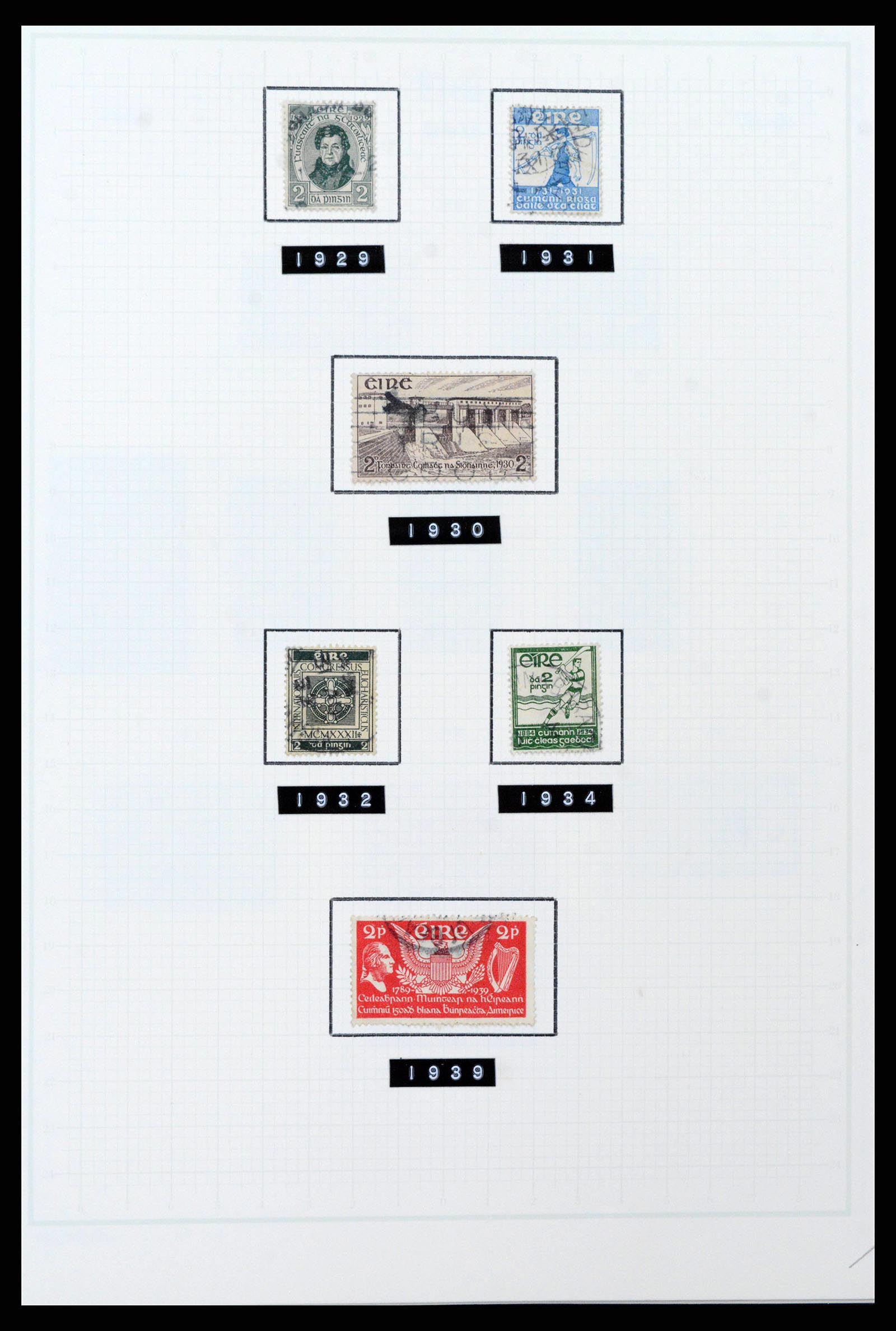 38839 0012 - Postzegelverzameling 38839 Ierland 1922-1978.