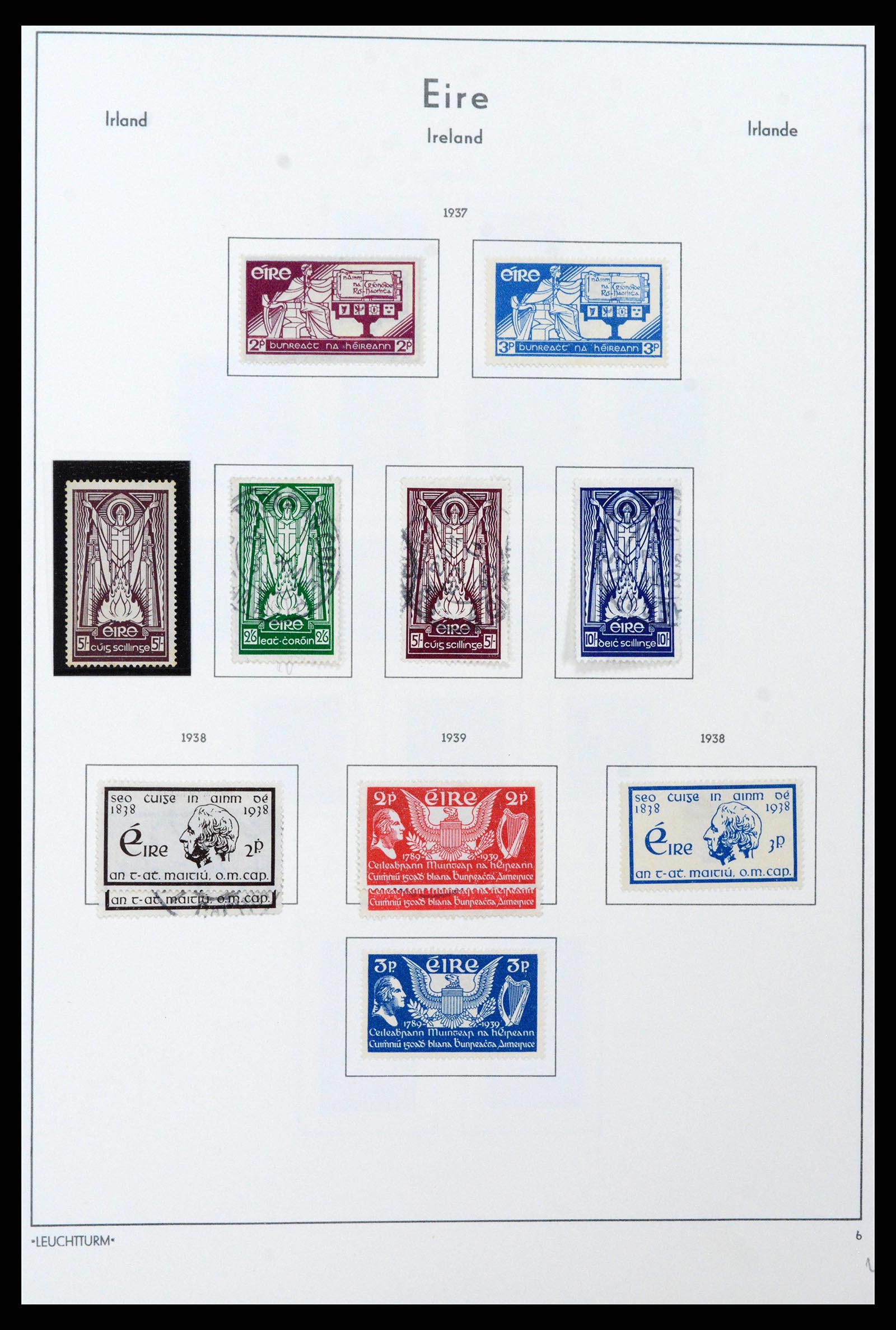 38839 0013 - Postzegelverzameling 38839 Ierland 1922-1978.