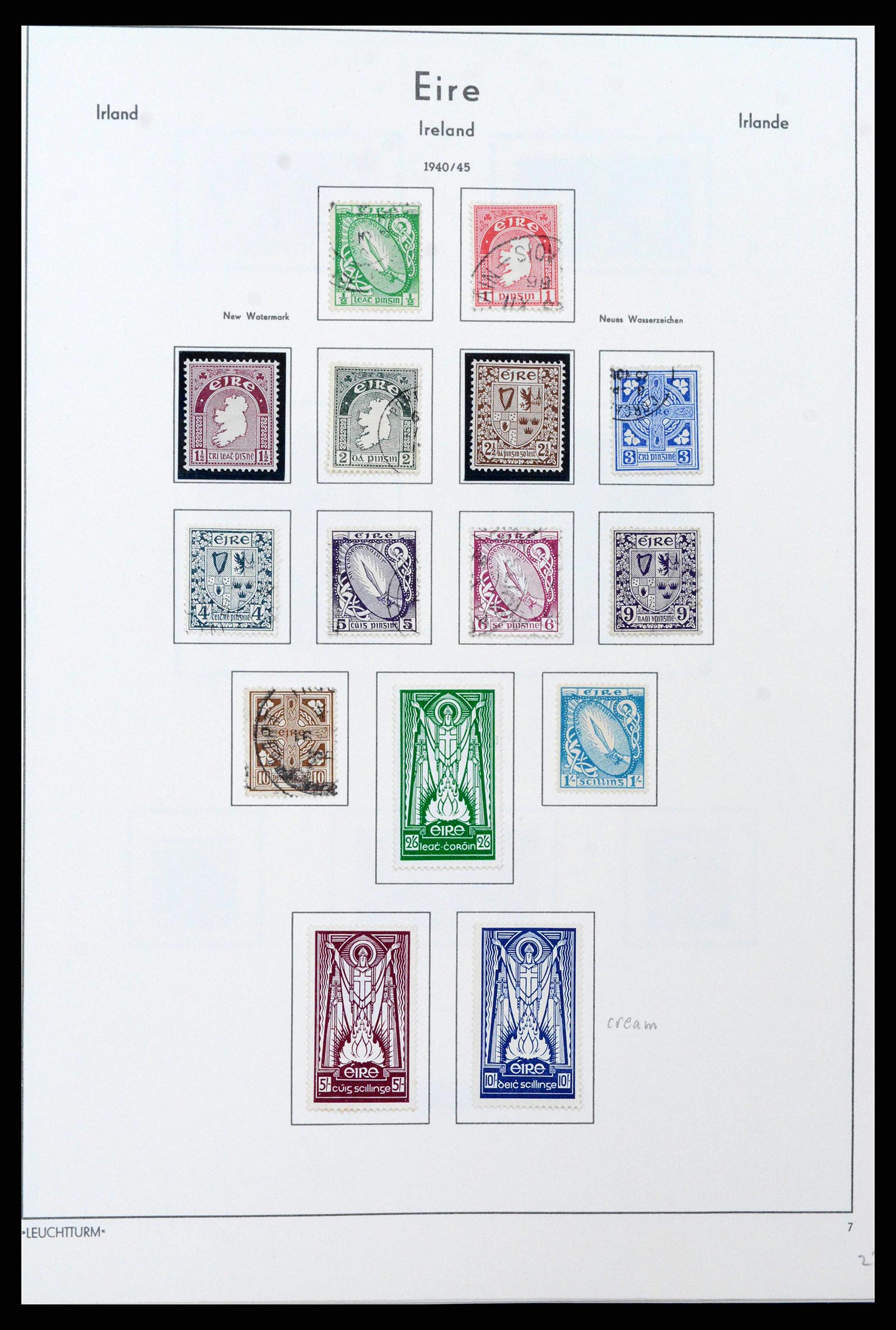 38839 0014 - Postzegelverzameling 38839 Ierland 1922-1978.