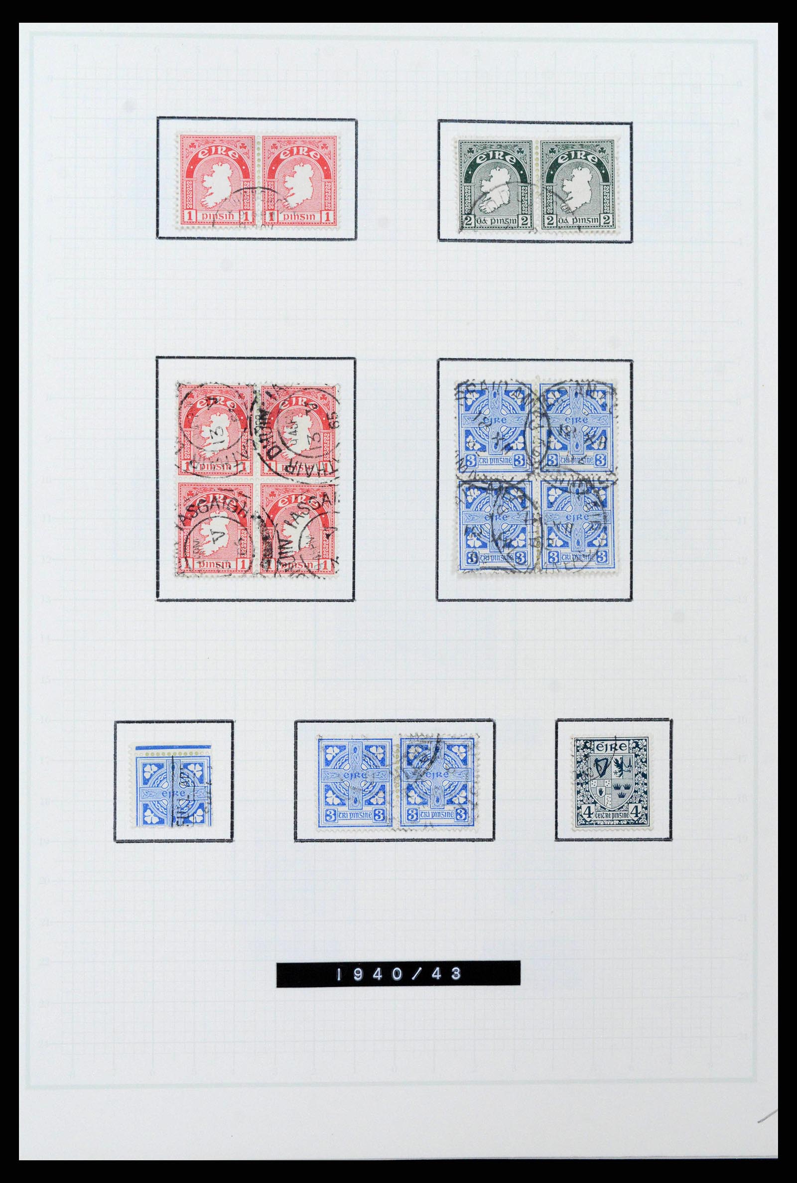 38839 0015 - Postzegelverzameling 38839 Ierland 1922-1978.