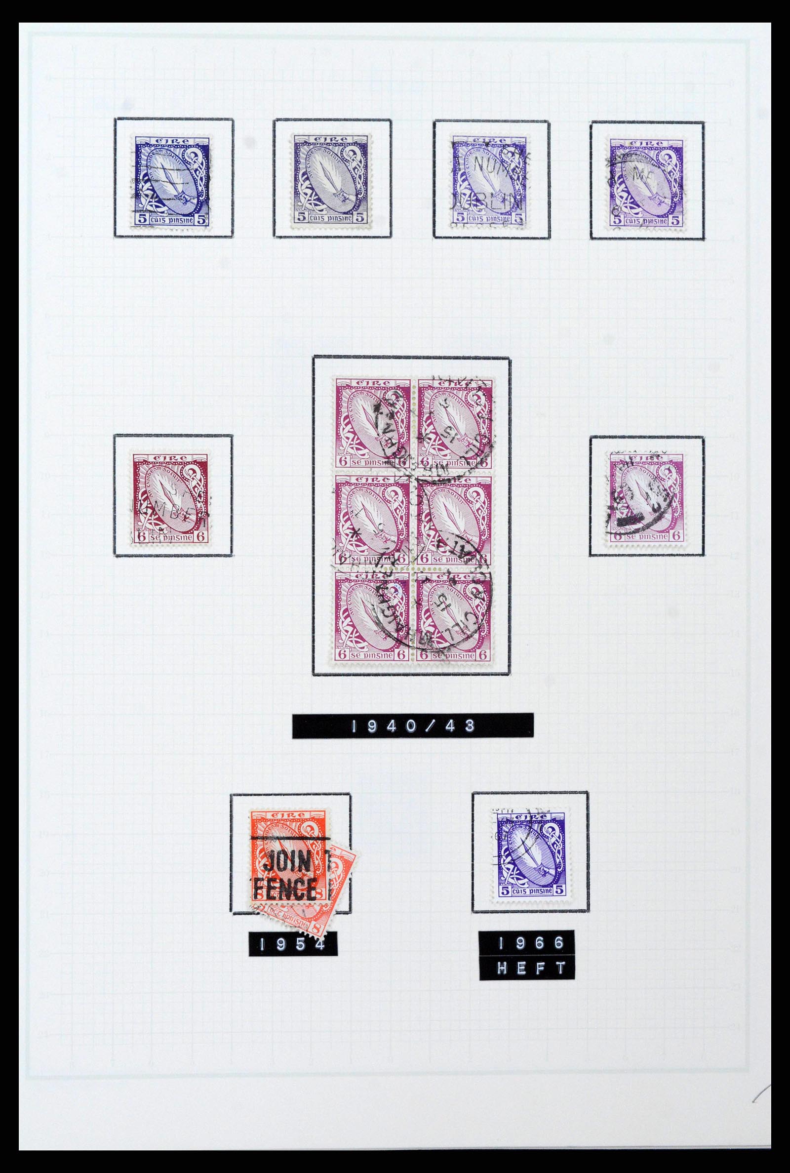 38839 0016 - Postzegelverzameling 38839 Ierland 1922-1978.