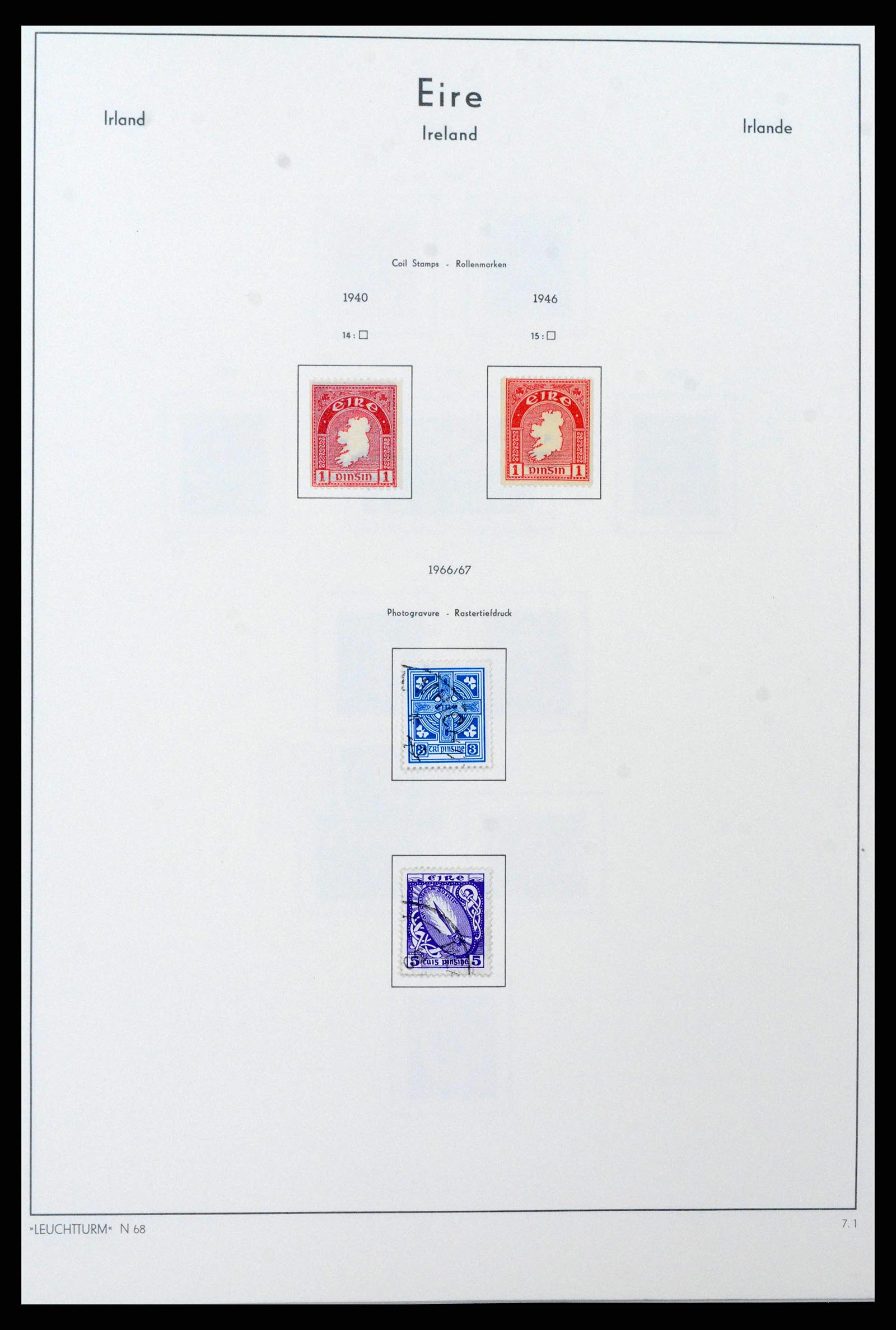 38839 0017 - Postzegelverzameling 38839 Ierland 1922-1978.