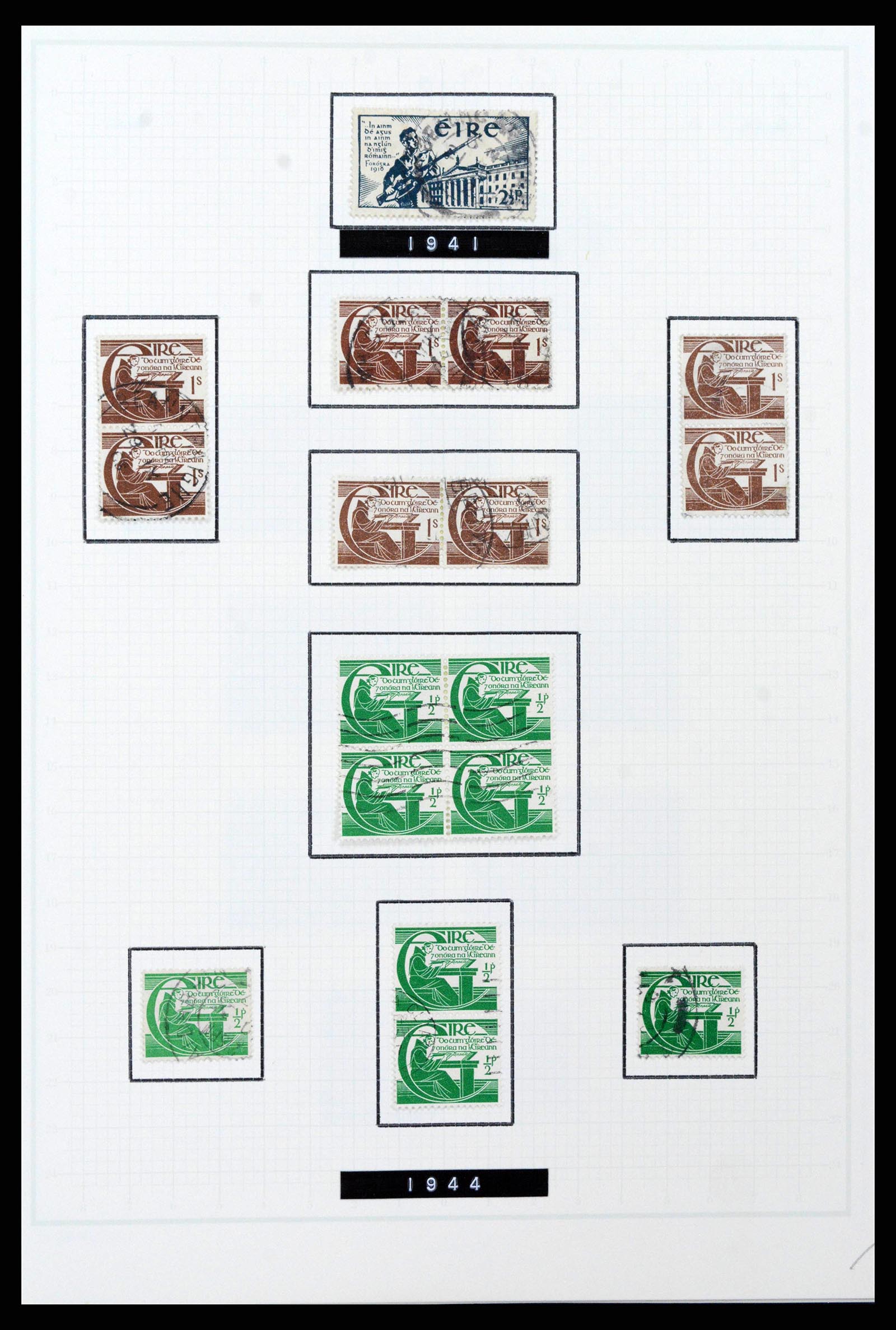 38839 0019 - Postzegelverzameling 38839 Ierland 1922-1978.