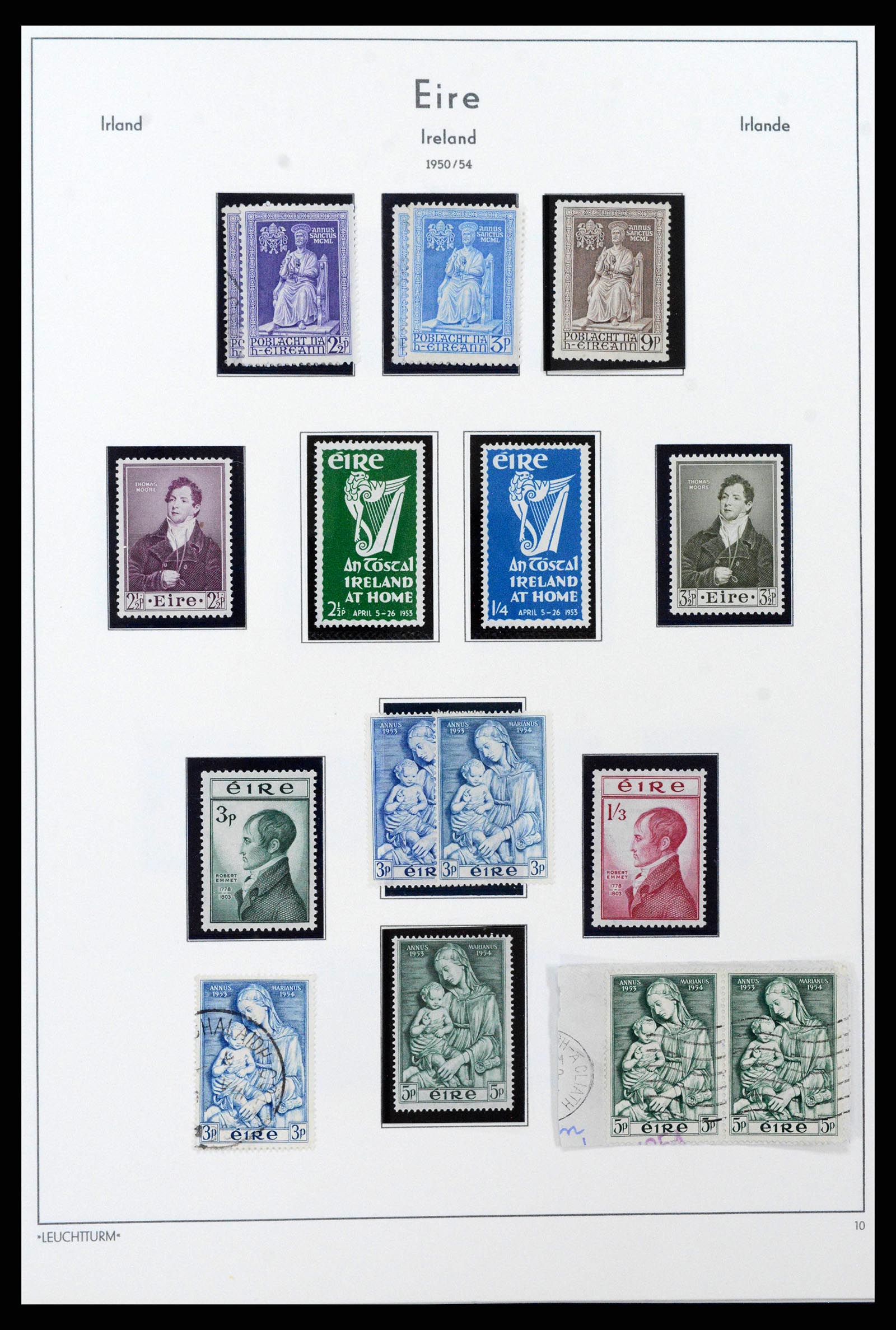 38839 0021 - Postzegelverzameling 38839 Ierland 1922-1978.