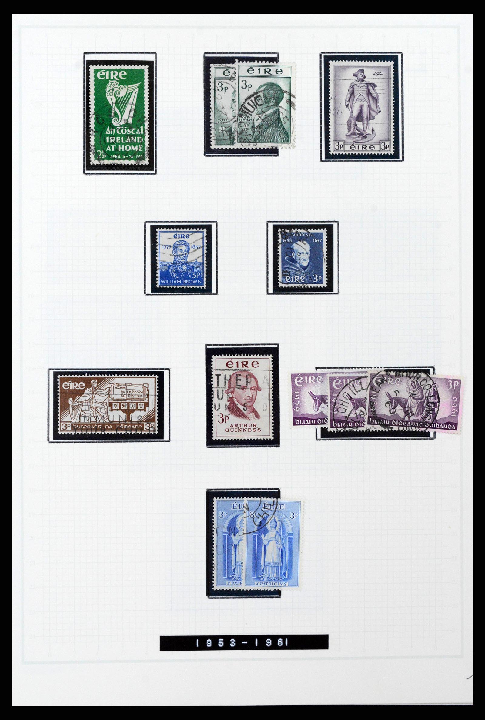 38839 0025 - Postzegelverzameling 38839 Ierland 1922-1978.