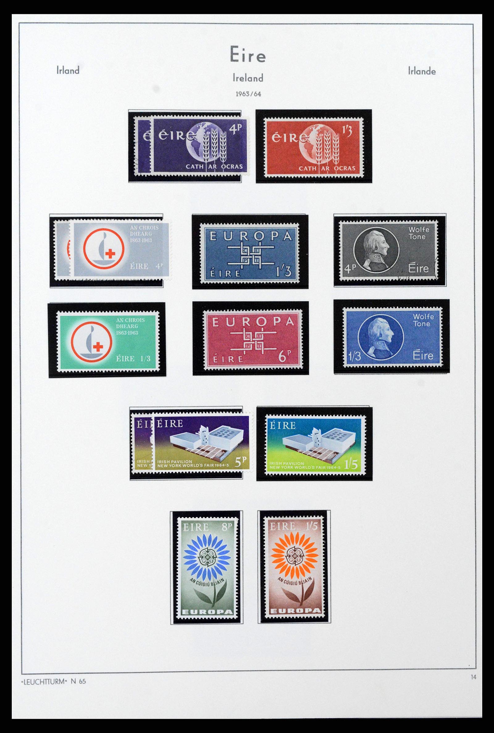 38839 0026 - Postzegelverzameling 38839 Ierland 1922-1978.