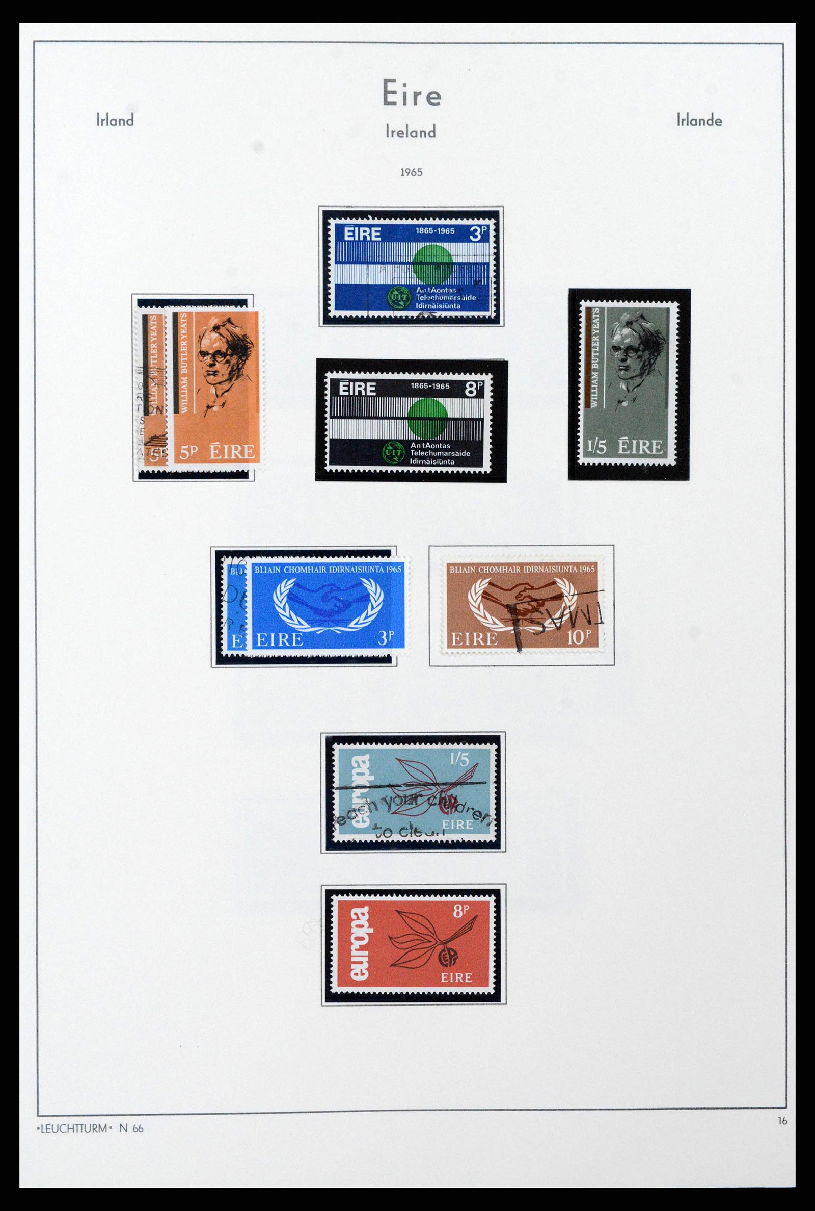 38839 0028 - Postzegelverzameling 38839 Ierland 1922-1978.