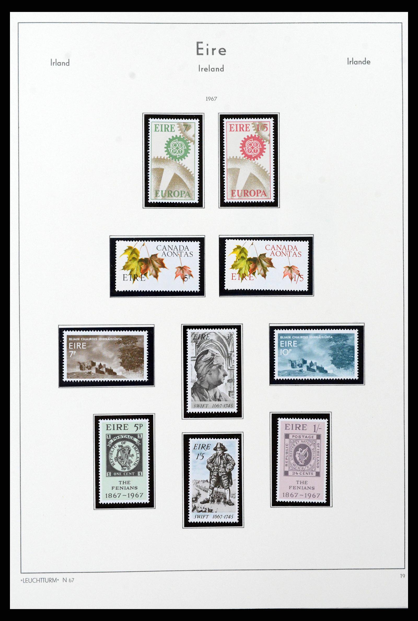 38839 0032 - Postzegelverzameling 38839 Ierland 1922-1978.
