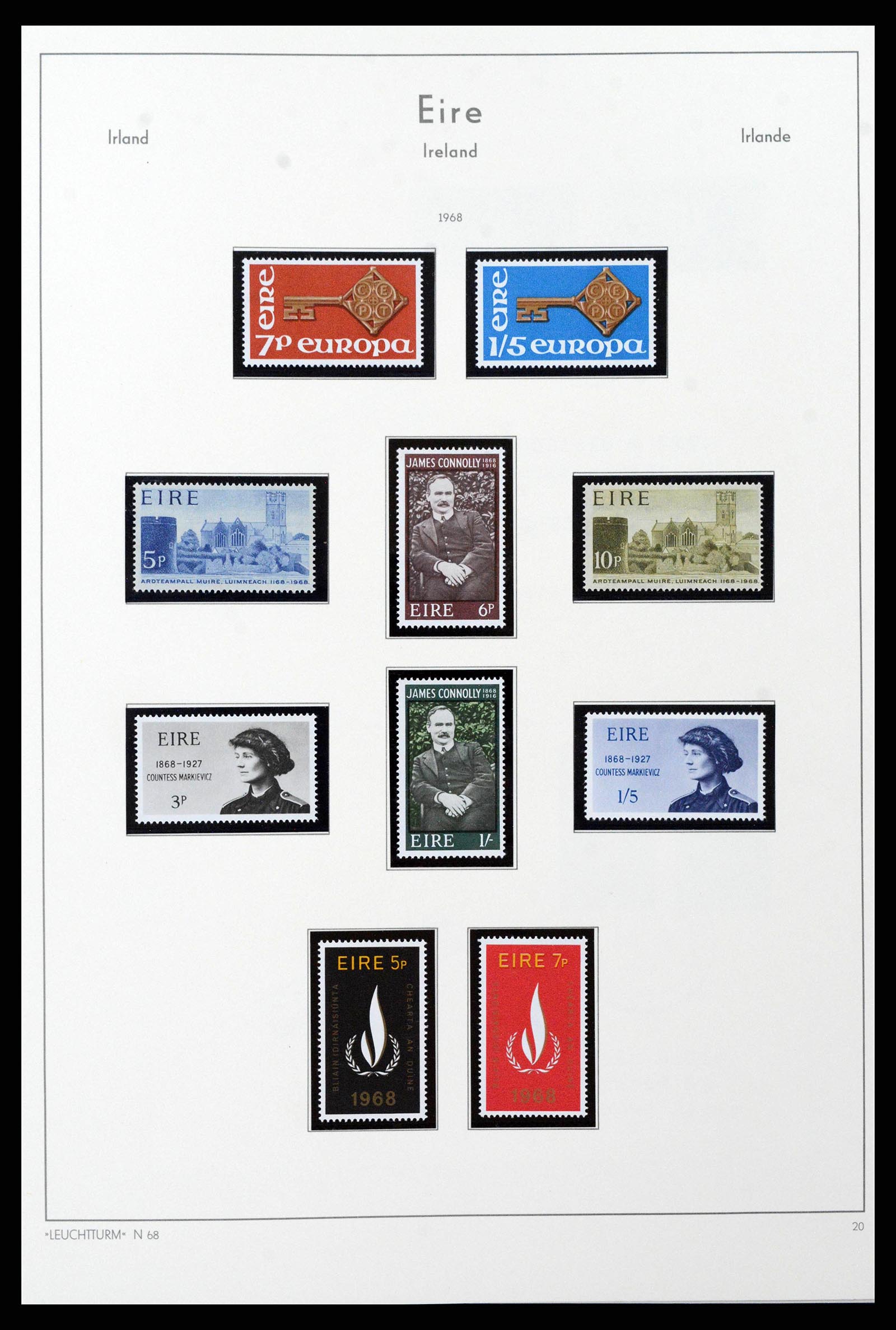 38839 0034 - Postzegelverzameling 38839 Ierland 1922-1978.