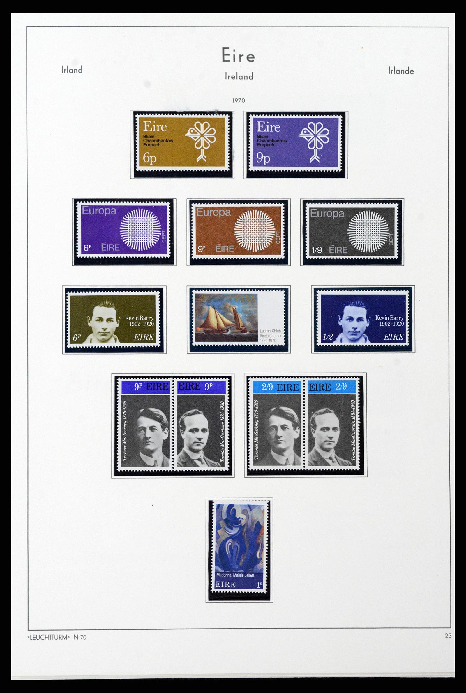 38839 0044 - Postzegelverzameling 38839 Ierland 1922-1978.