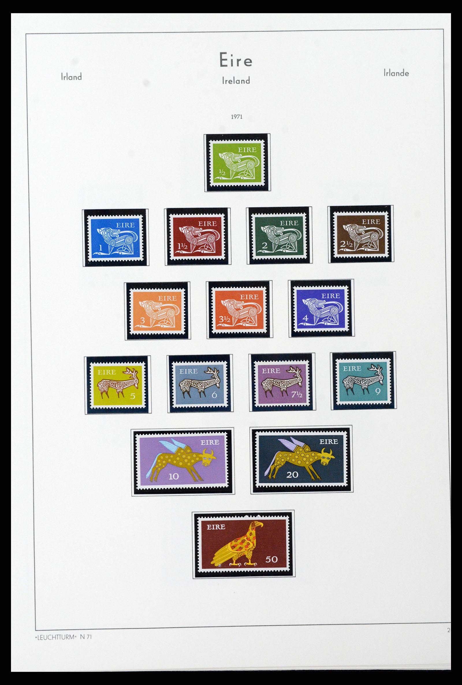 38839 0046 - Postzegelverzameling 38839 Ierland 1922-1978.