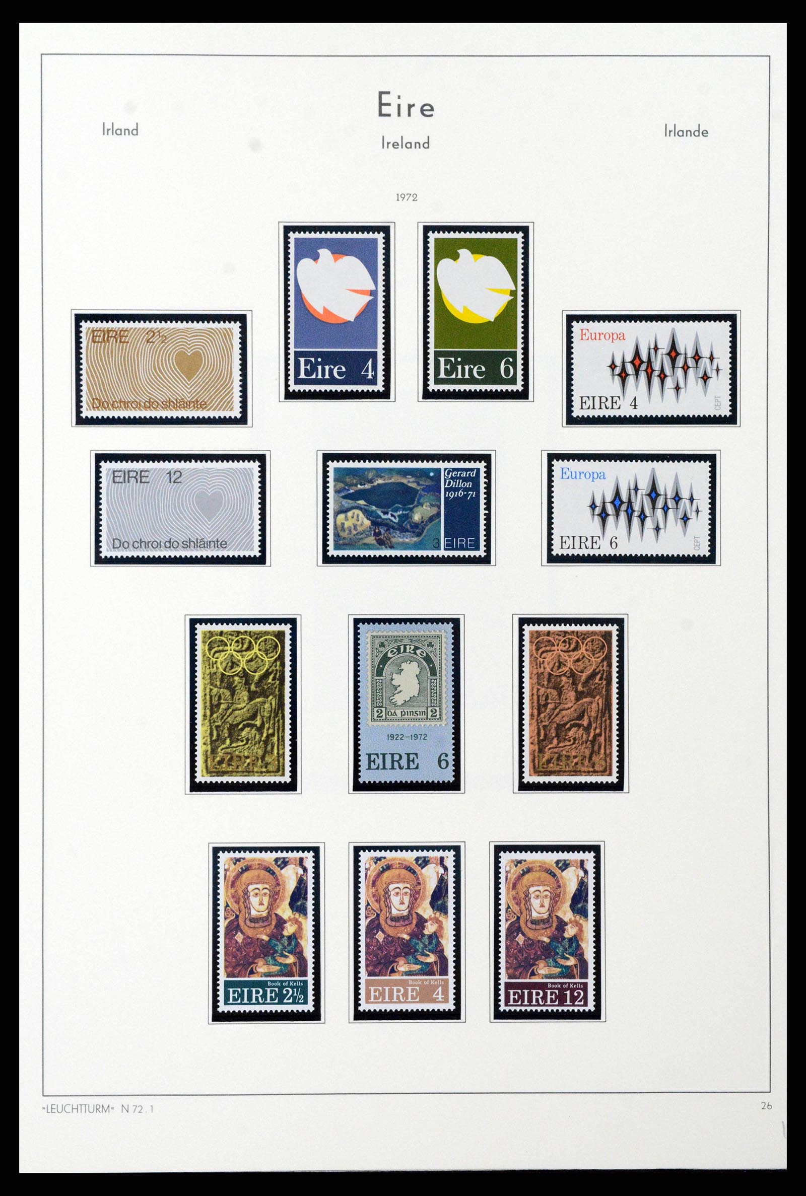 38839 0051 - Postzegelverzameling 38839 Ierland 1922-1978.
