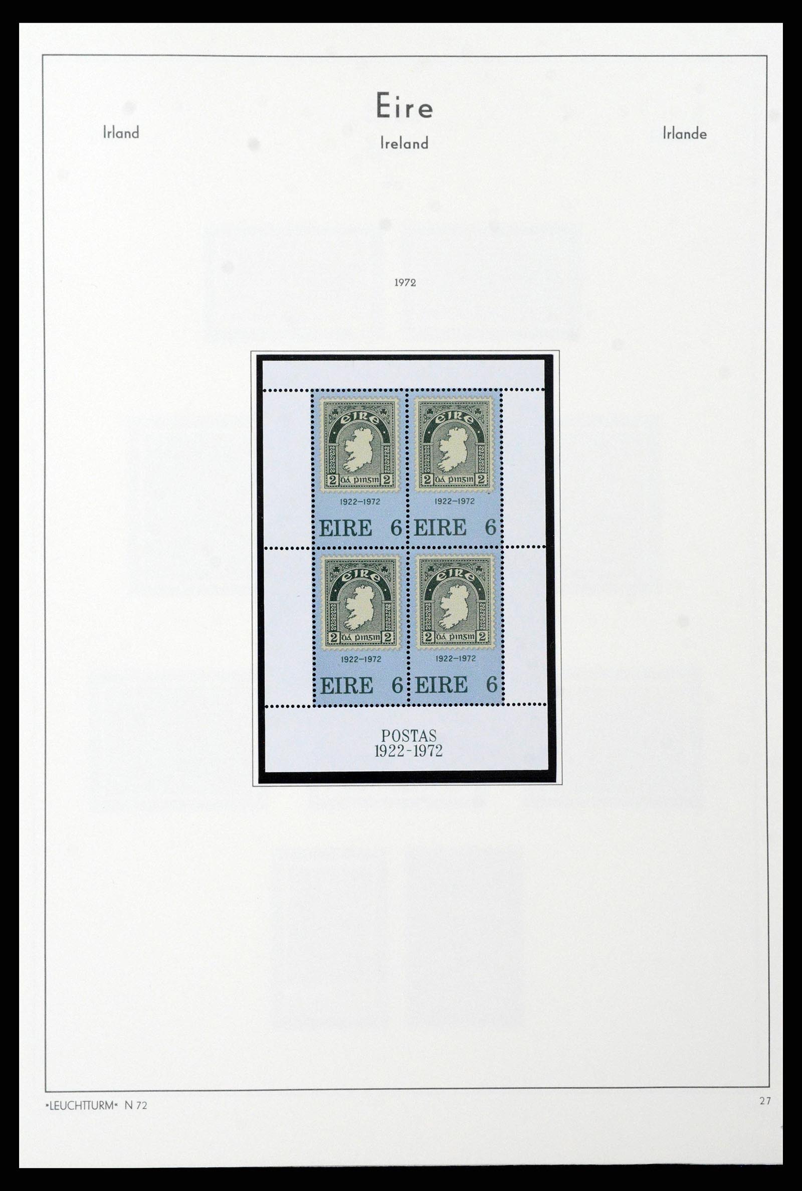 38839 0052 - Postzegelverzameling 38839 Ierland 1922-1978.