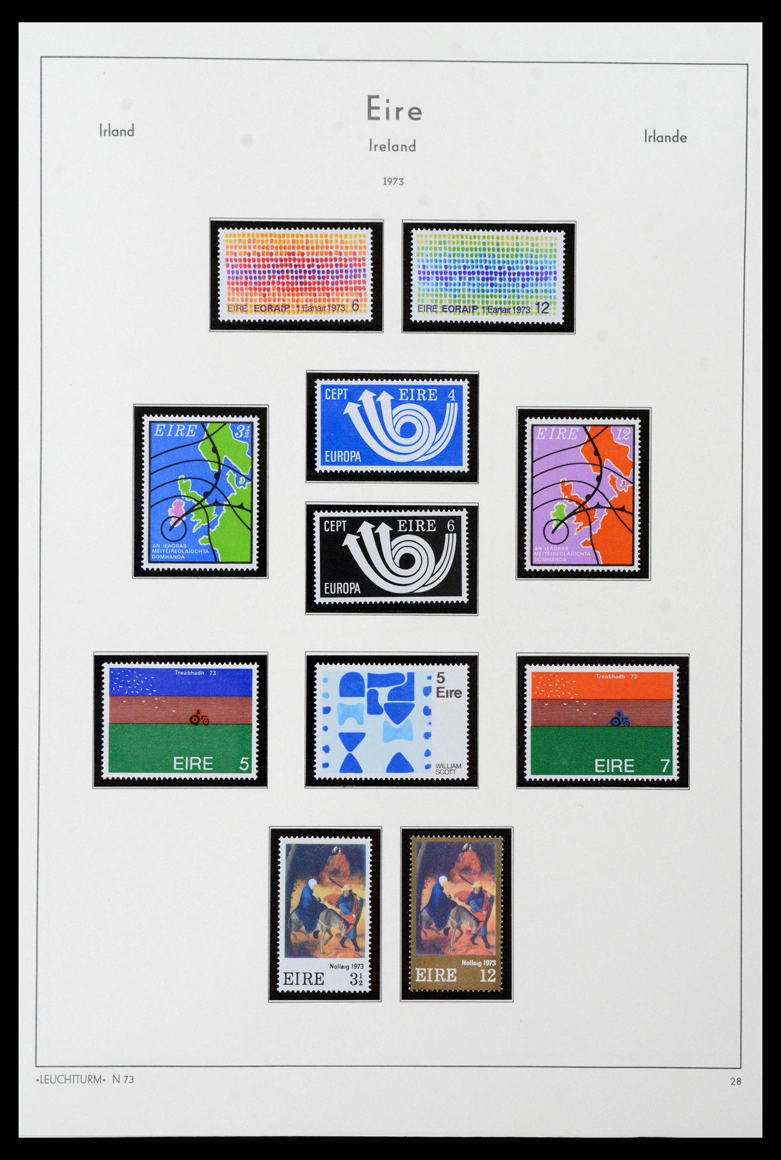 38839 0053 - Postzegelverzameling 38839 Ierland 1922-1978.