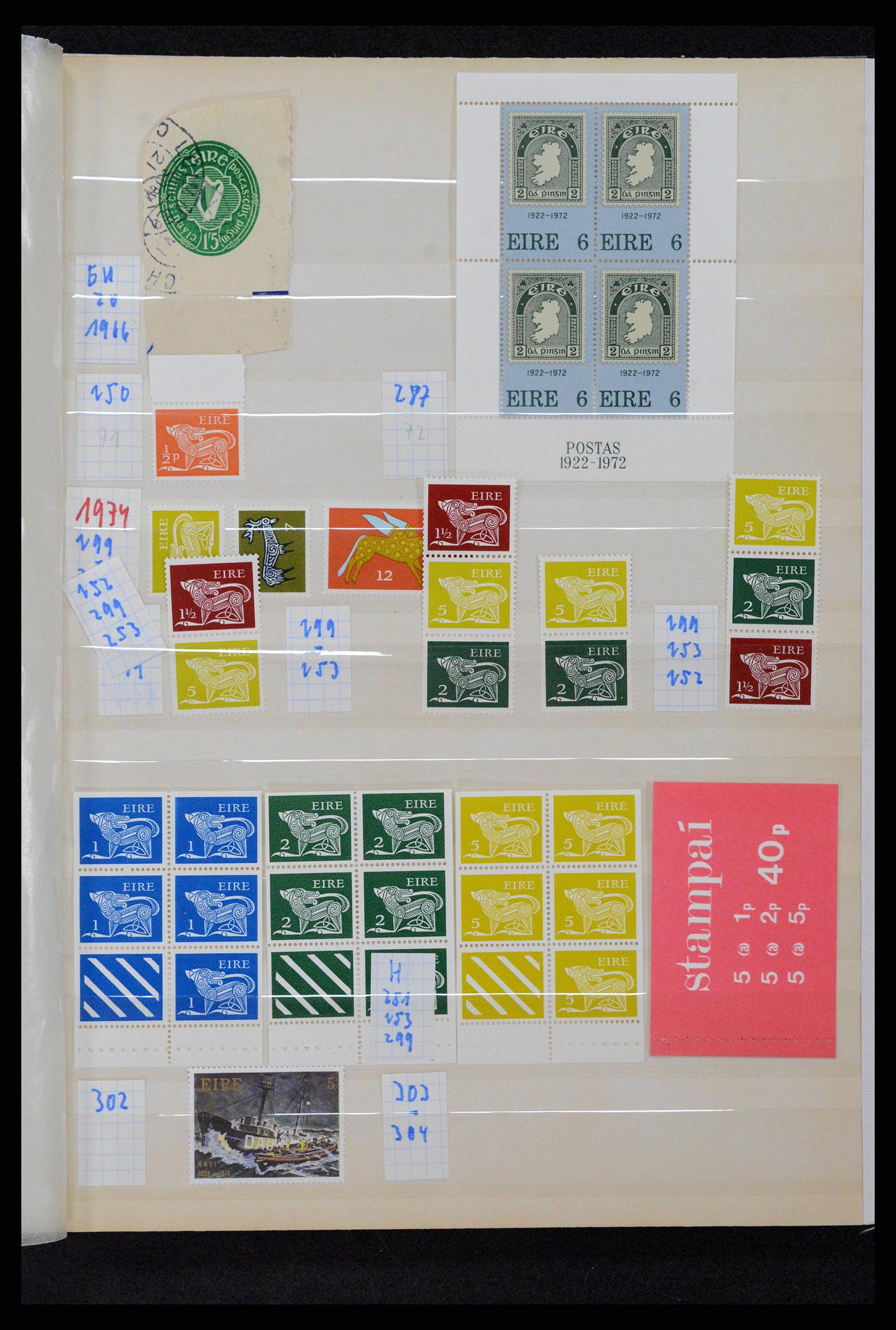 38839 0057 - Postzegelverzameling 38839 Ierland 1922-1978.