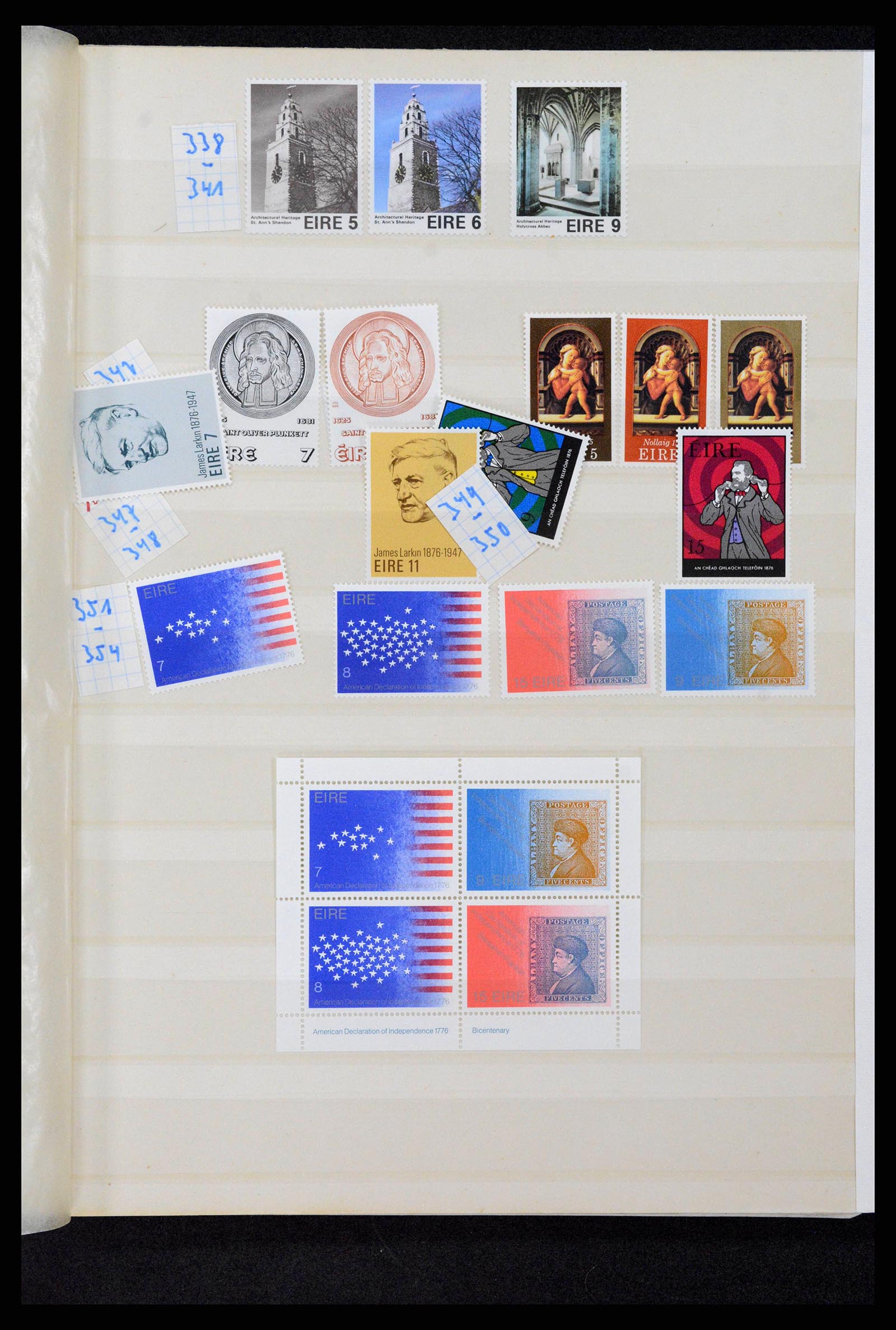 38839 0059 - Postzegelverzameling 38839 Ierland 1922-1978.