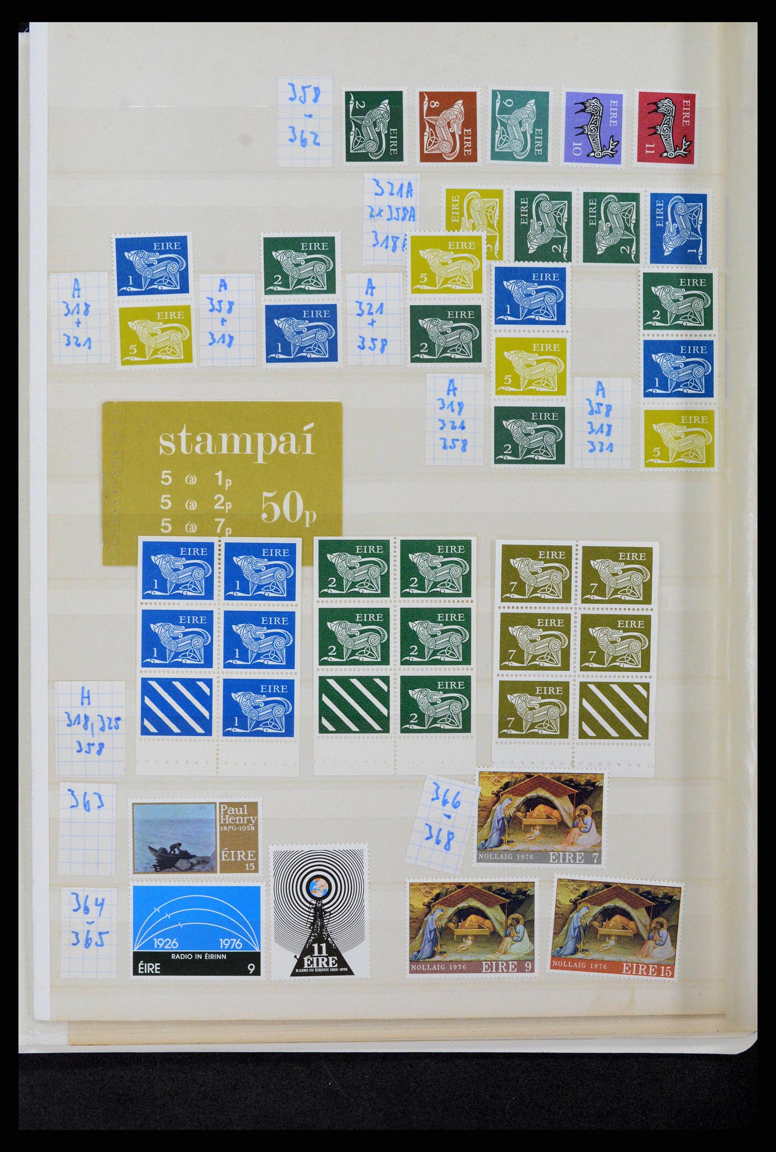 38839 0060 - Postzegelverzameling 38839 Ierland 1922-1978.