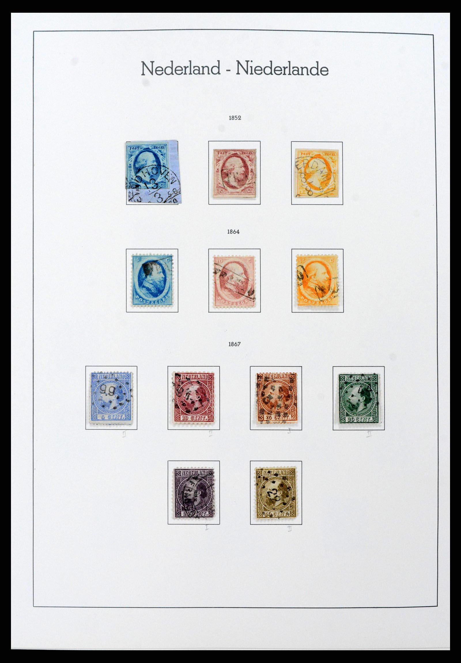 38841 0001 - Postzegelverzameling 38841 Nederland 1852-1986.