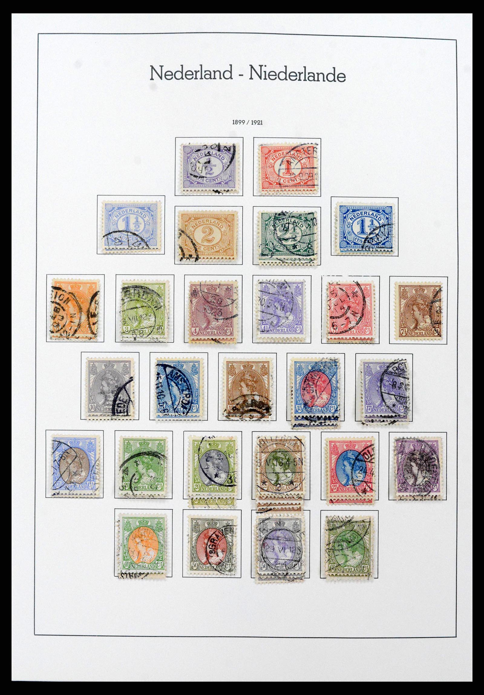 38841 0004 - Postzegelverzameling 38841 Nederland 1852-1986.