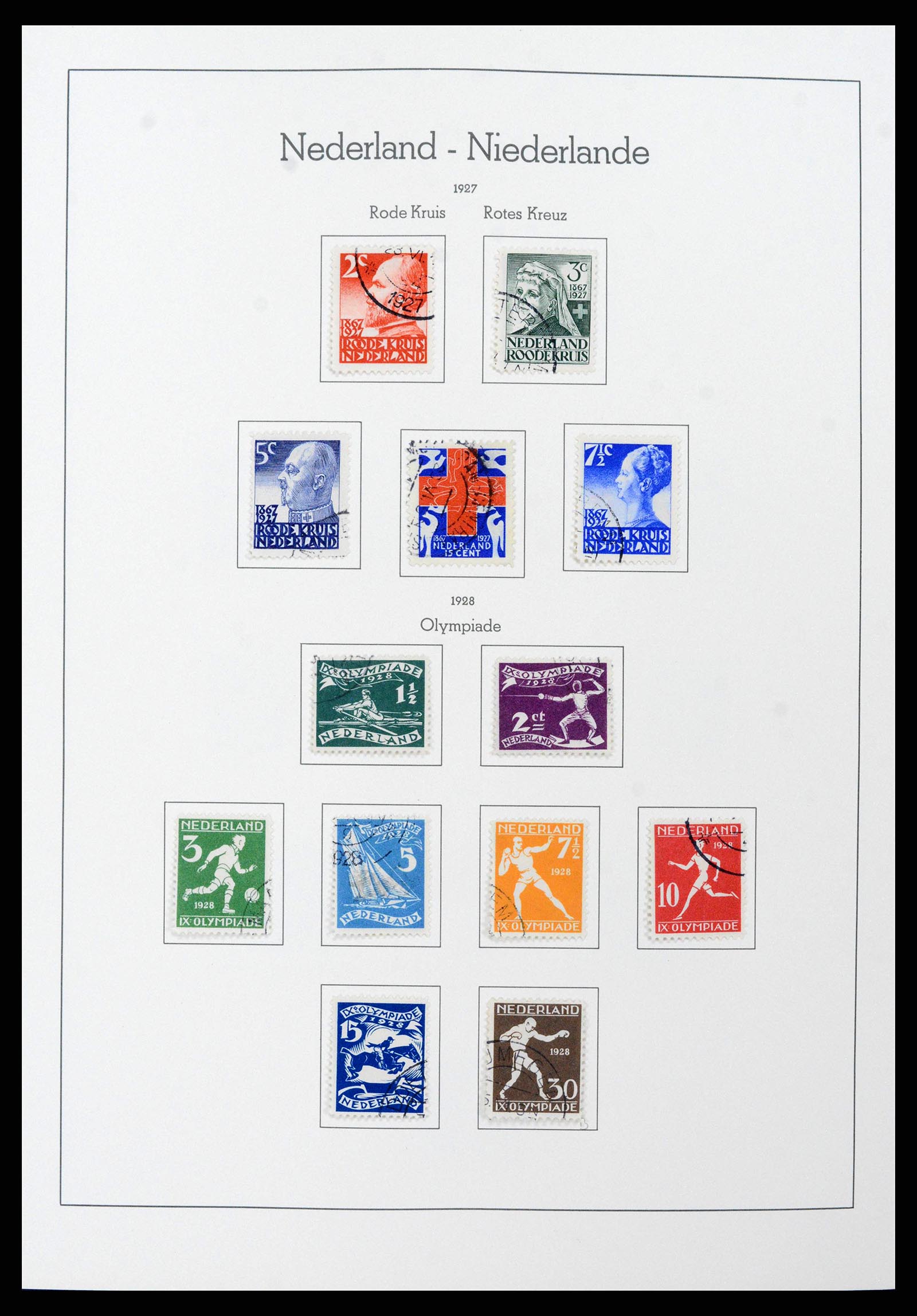 38841 0014 - Postzegelverzameling 38841 Nederland 1852-1986.
