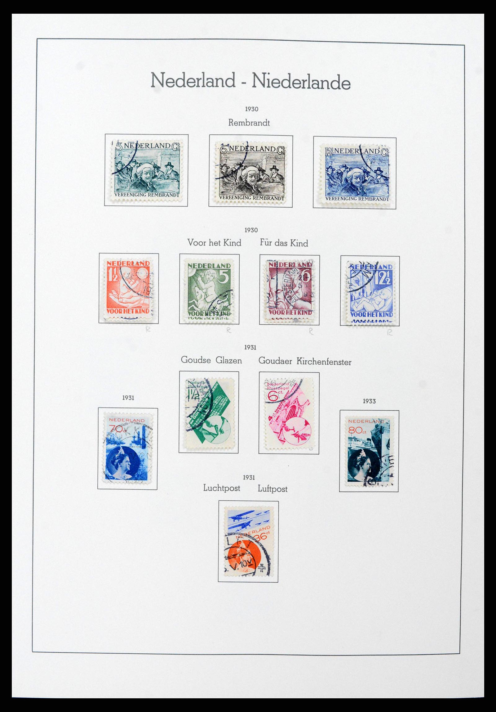 38841 0016 - Postzegelverzameling 38841 Nederland 1852-1986.
