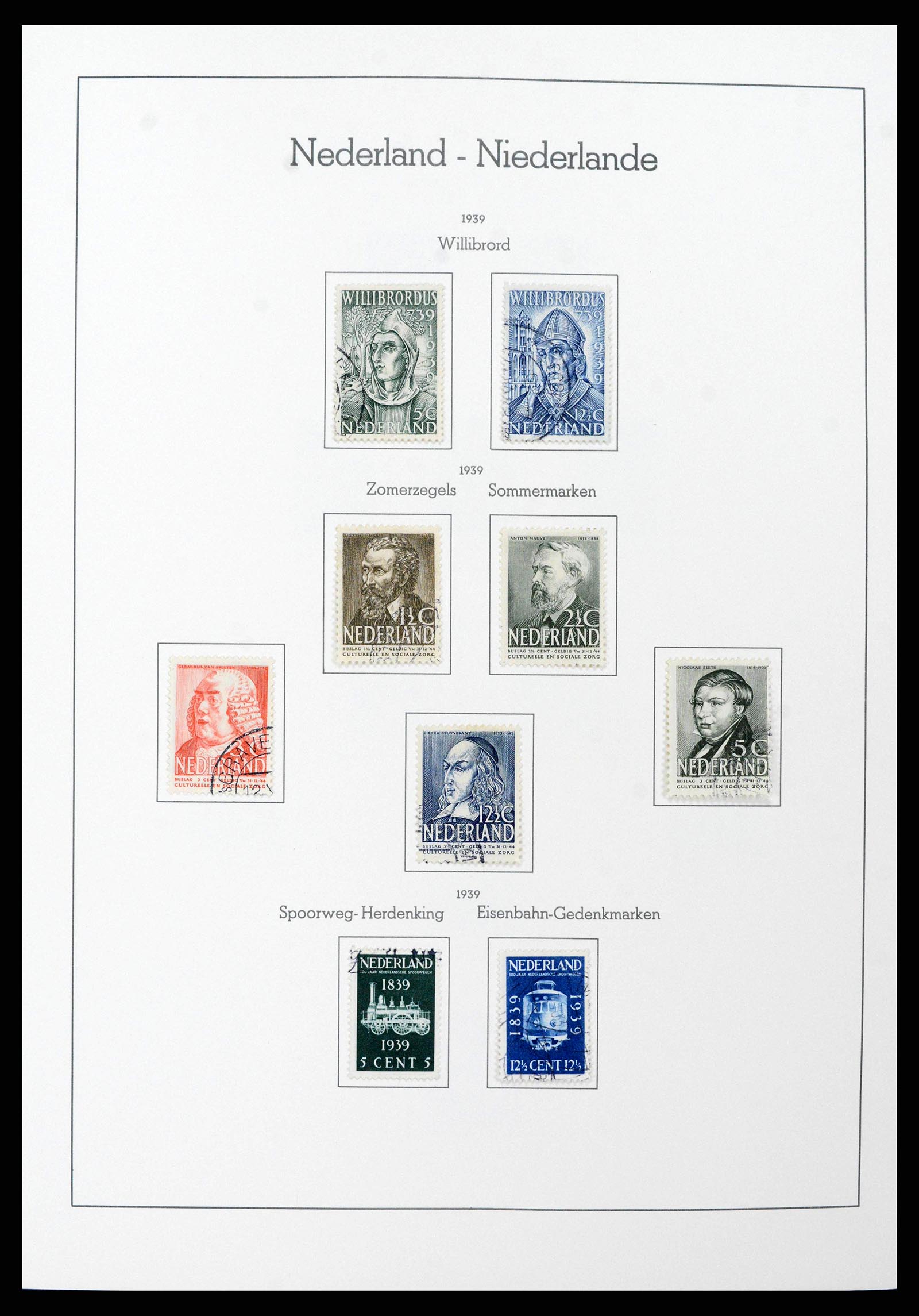38841 0025 - Postzegelverzameling 38841 Nederland 1852-1986.