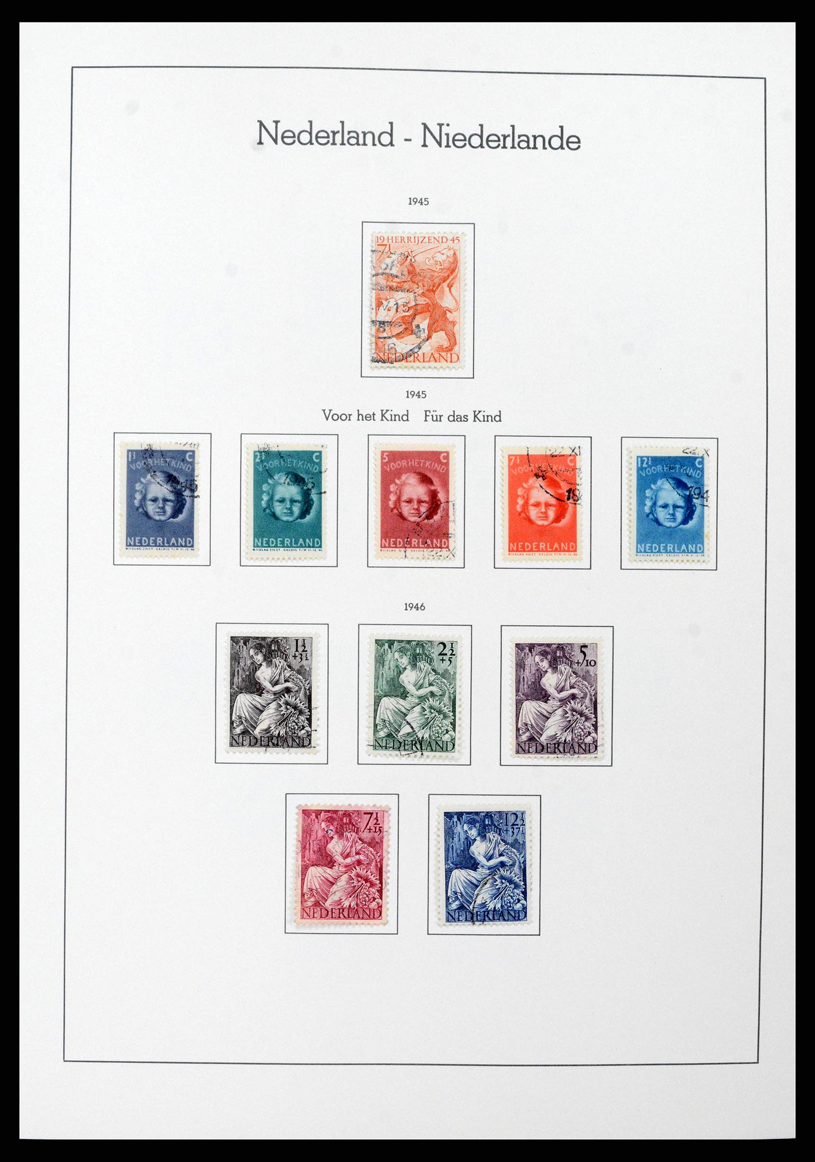 38841 0035 - Postzegelverzameling 38841 Nederland 1852-1986.