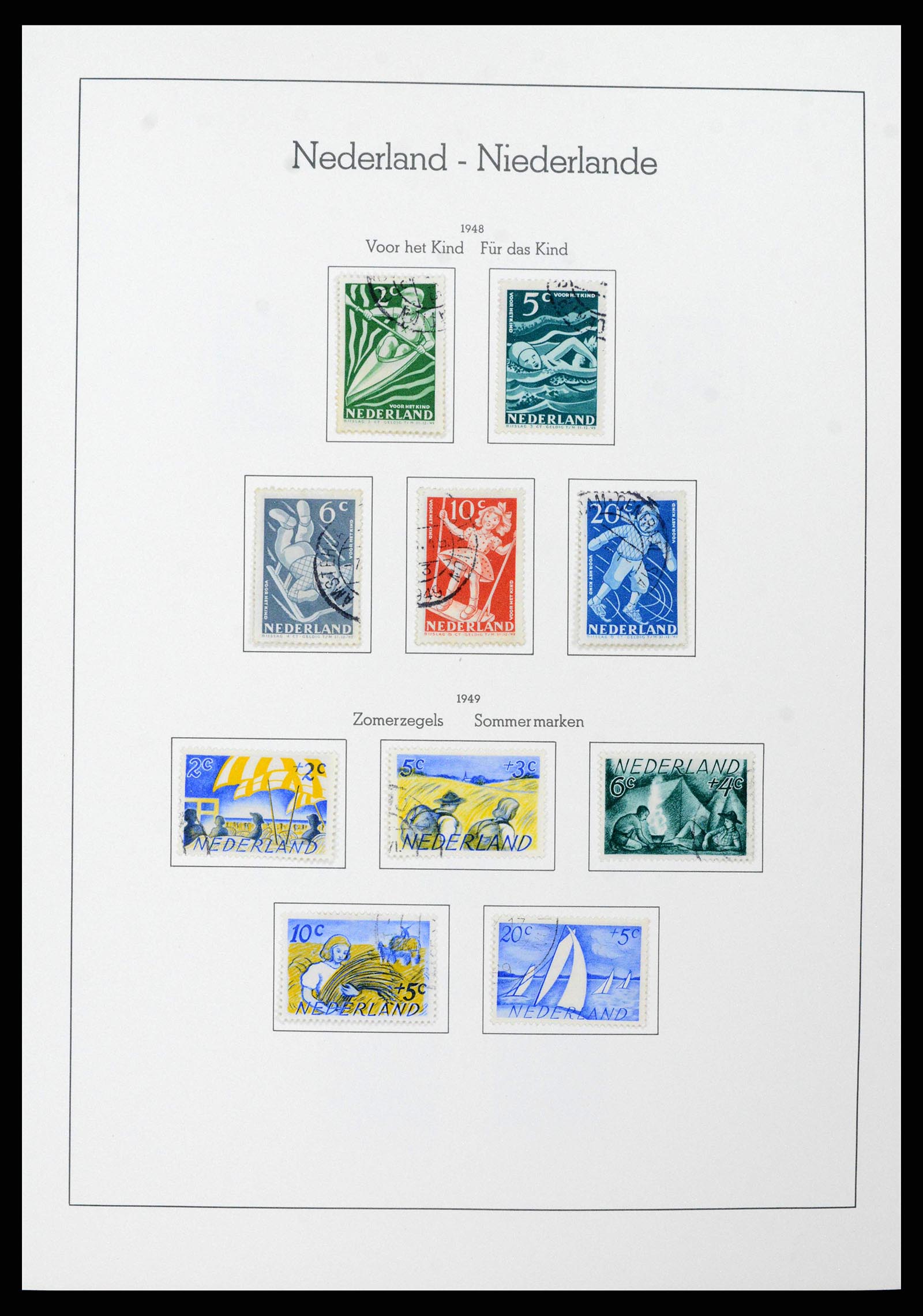 38841 0041 - Postzegelverzameling 38841 Nederland 1852-1986.