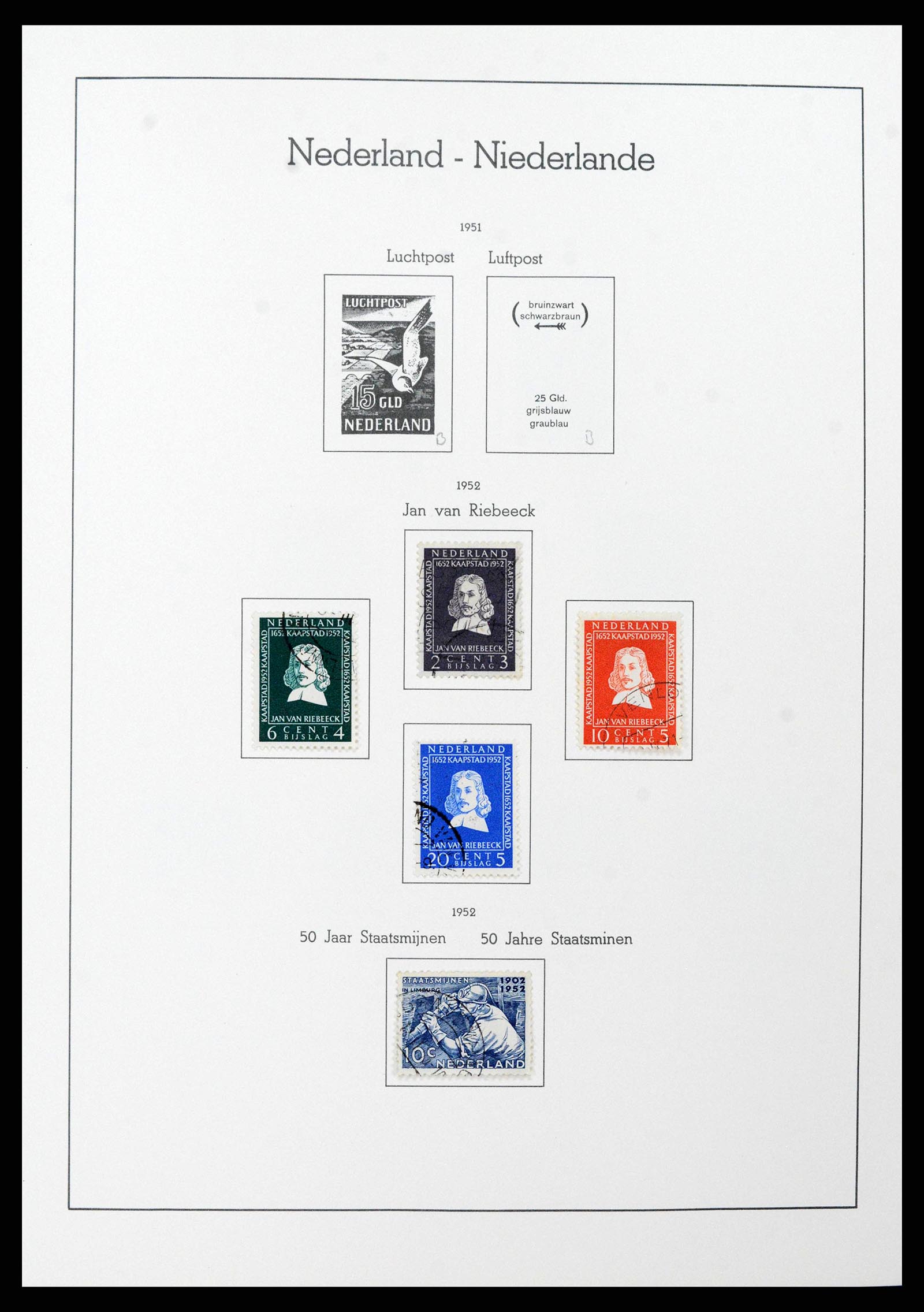 38841 0047 - Postzegelverzameling 38841 Nederland 1852-1986.