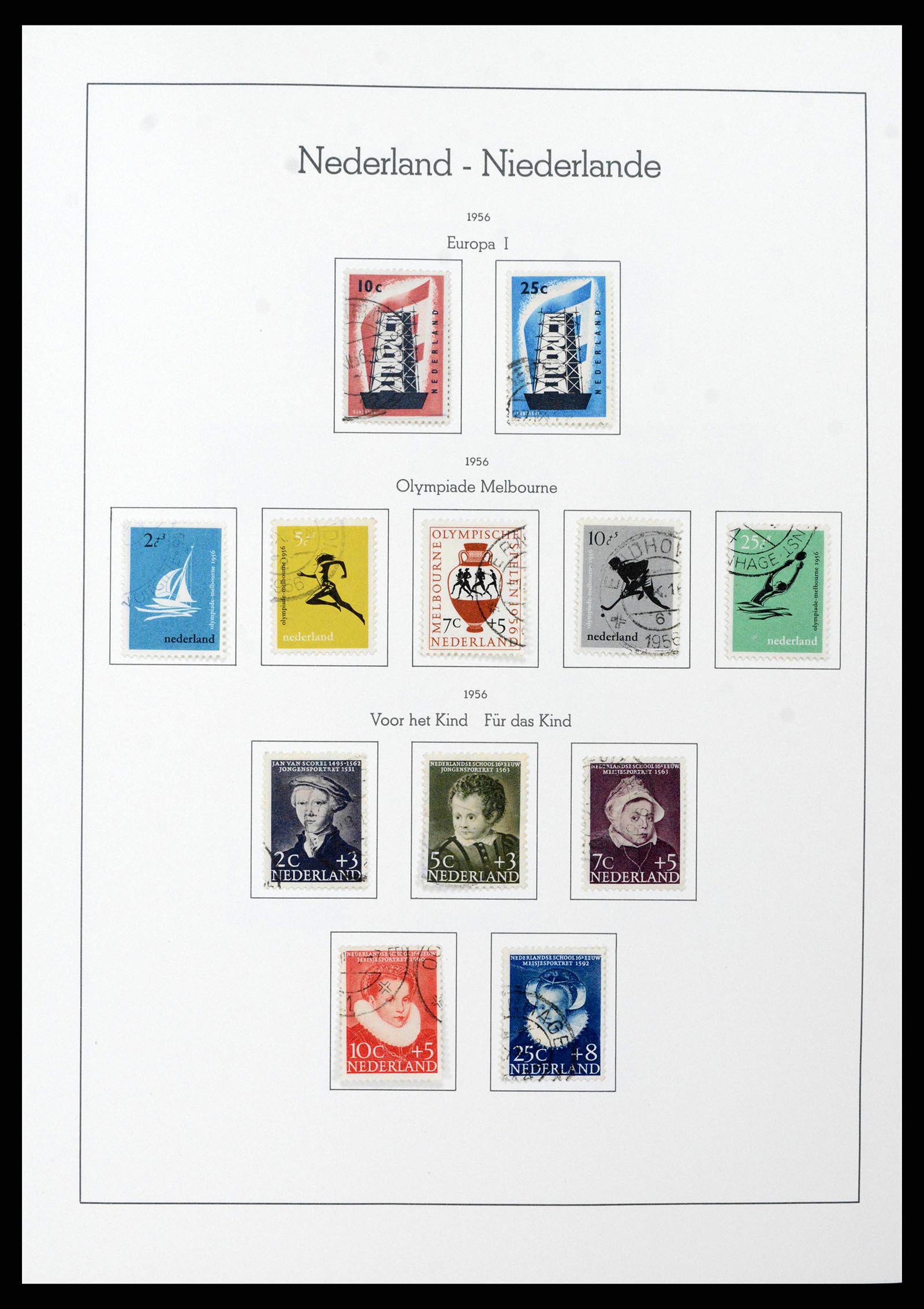 38841 0057 - Postzegelverzameling 38841 Nederland 1852-1986.