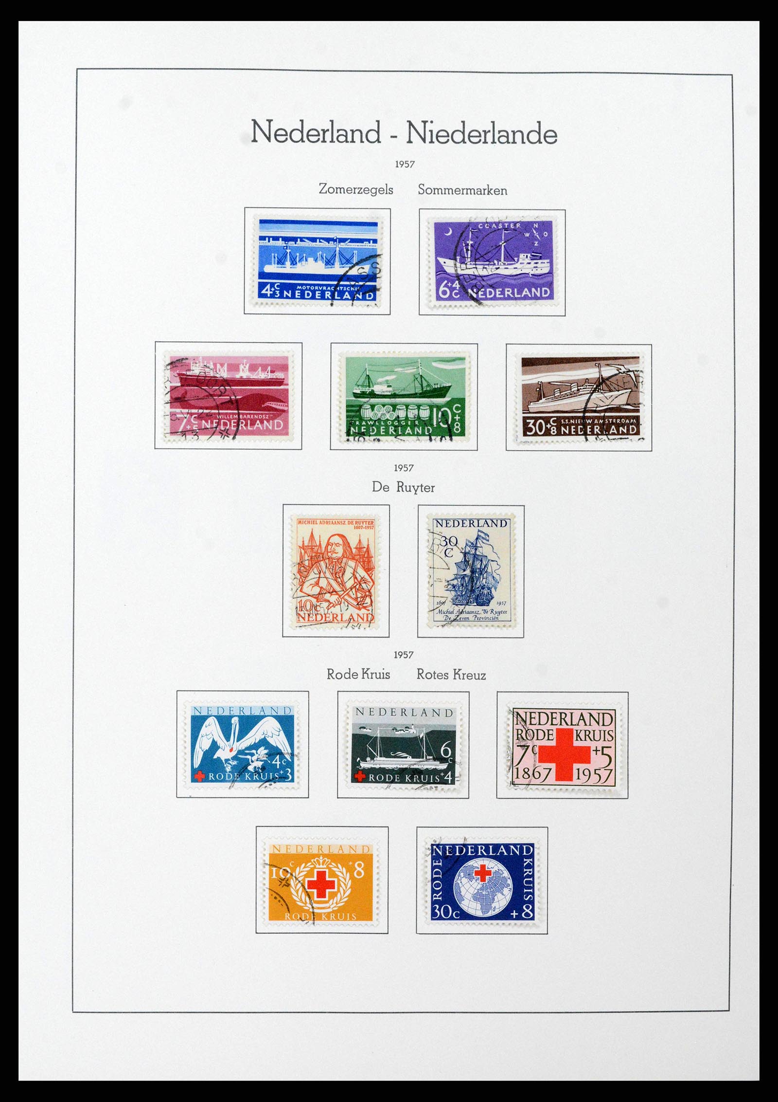38841 0058 - Postzegelverzameling 38841 Nederland 1852-1986.
